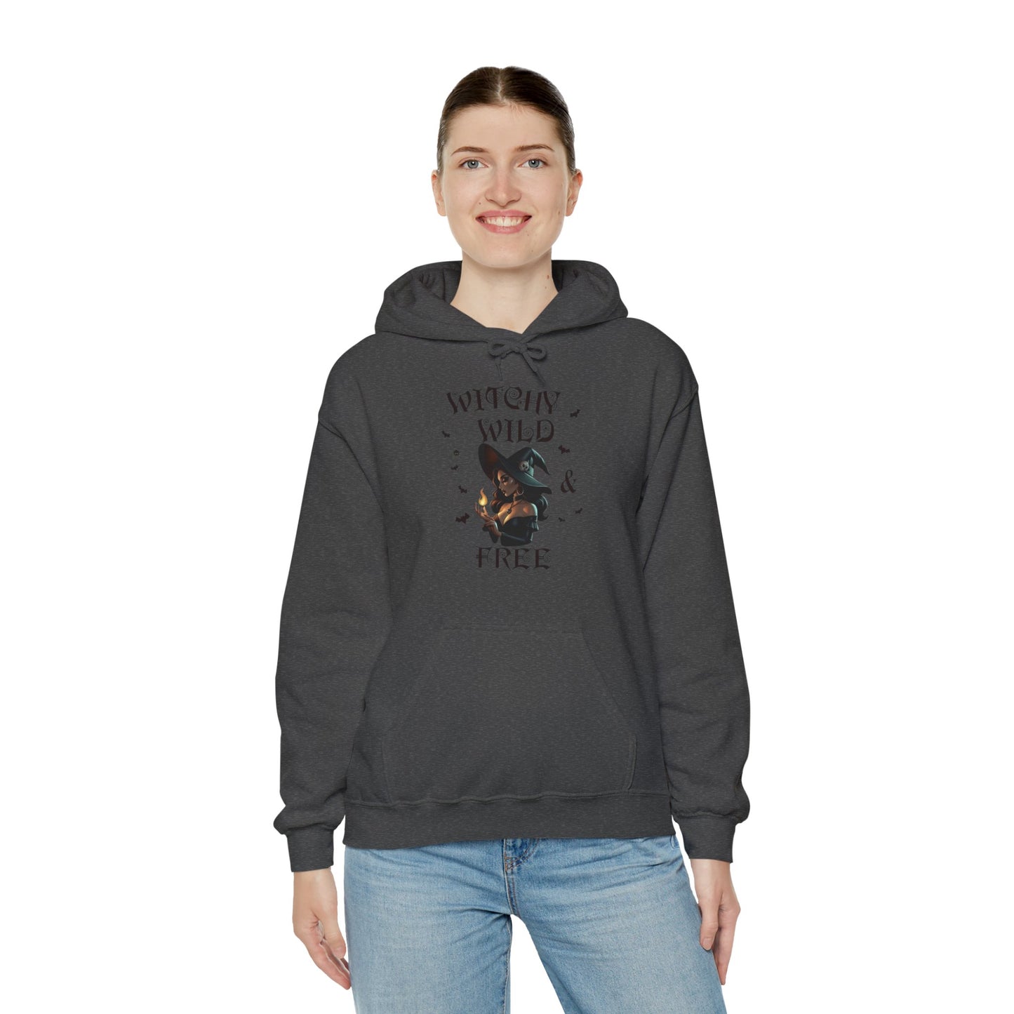 Witchy Wild & Free w/ Flame Hooded Sweatshirt