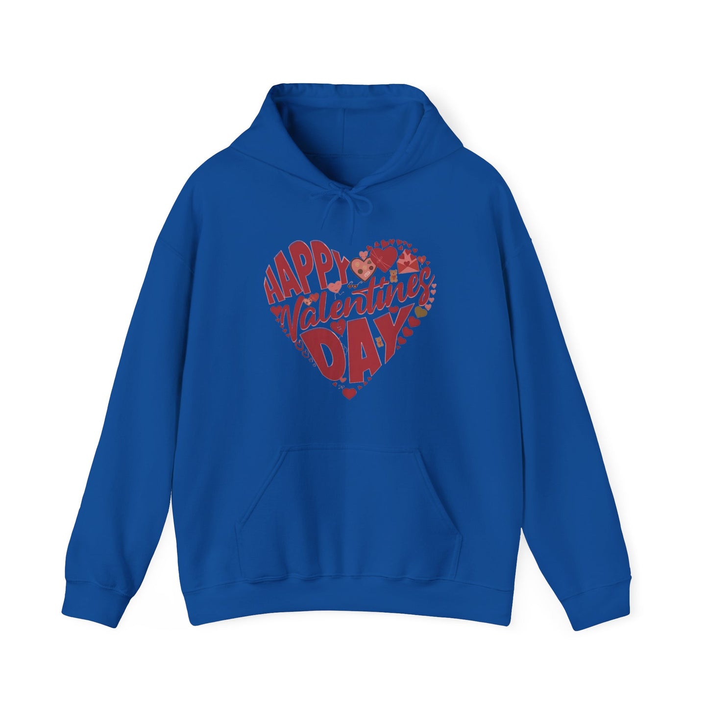 Happy Valentine's Day in a Heart Sweatshirt