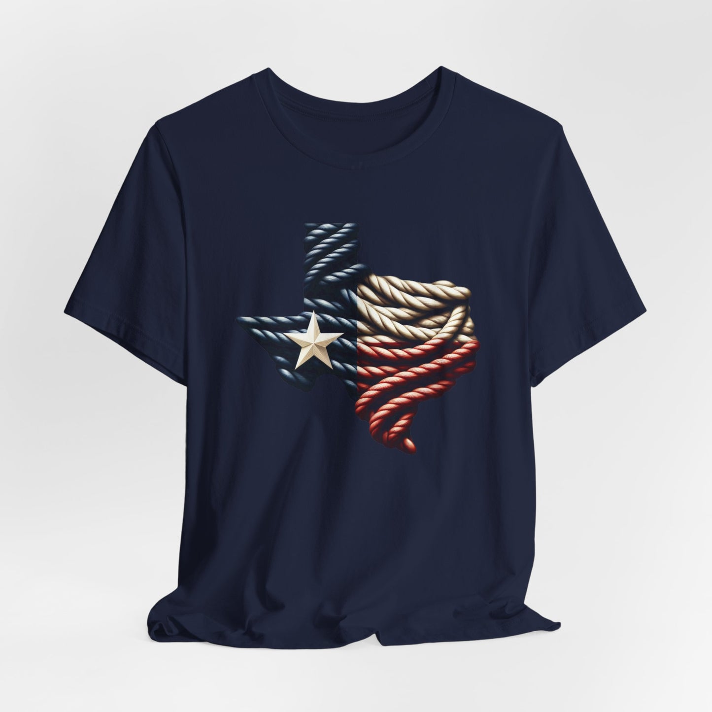 Texas Flag Rope Style Short Sleeve Shirt