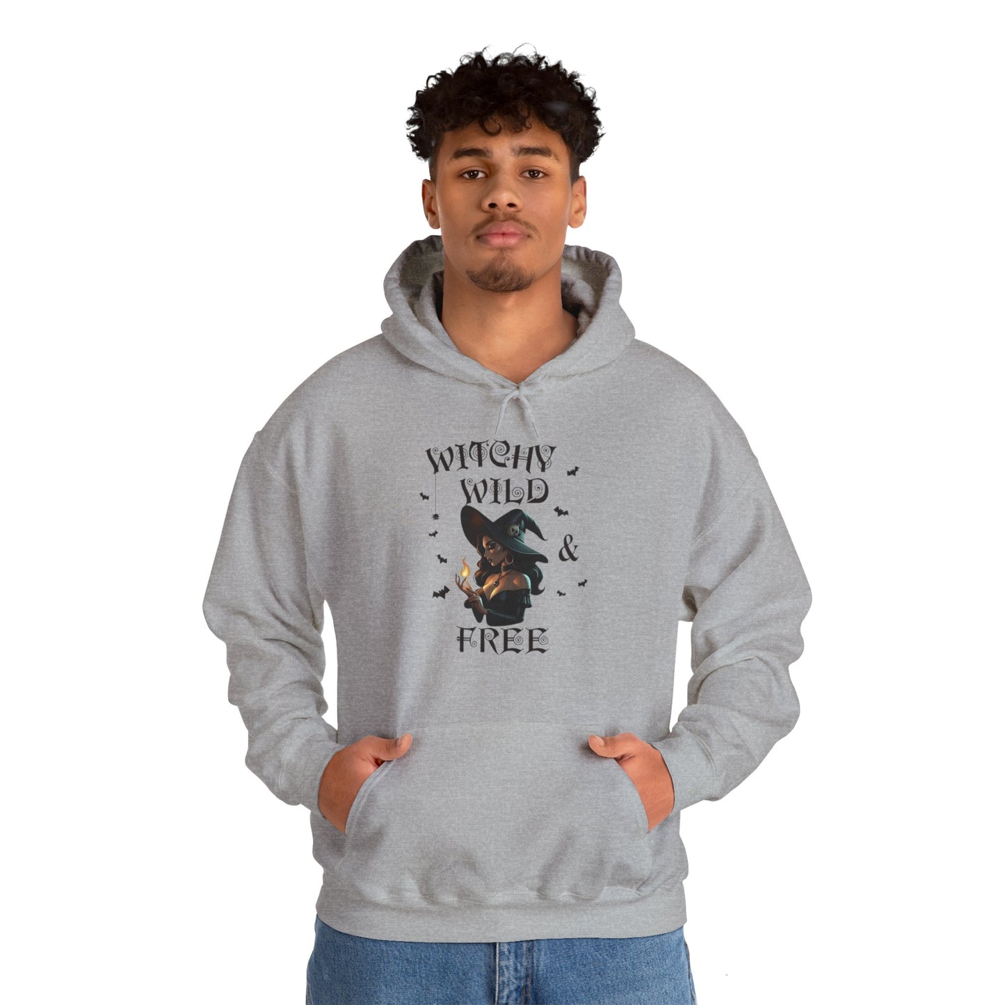 Witchy Wild & Free w/ Flame Hooded Sweatshirt