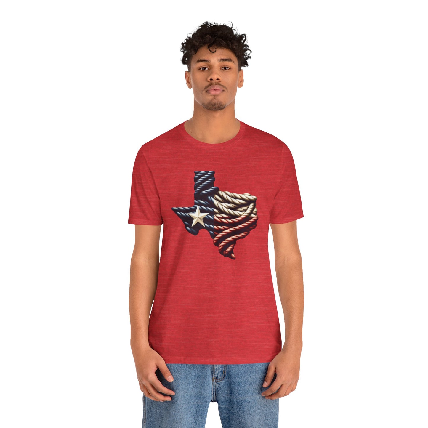 Texas Flag Rope Style Short Sleeve Shirt