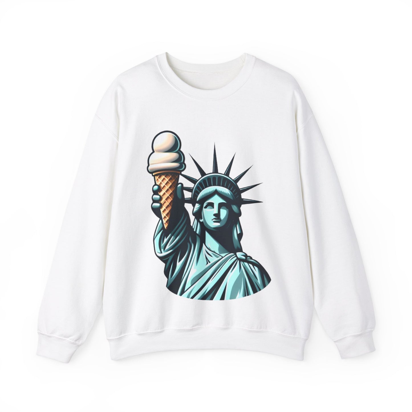 Lady Liberty Chillin w/ Vanilla Ice Cream Sweatshirt