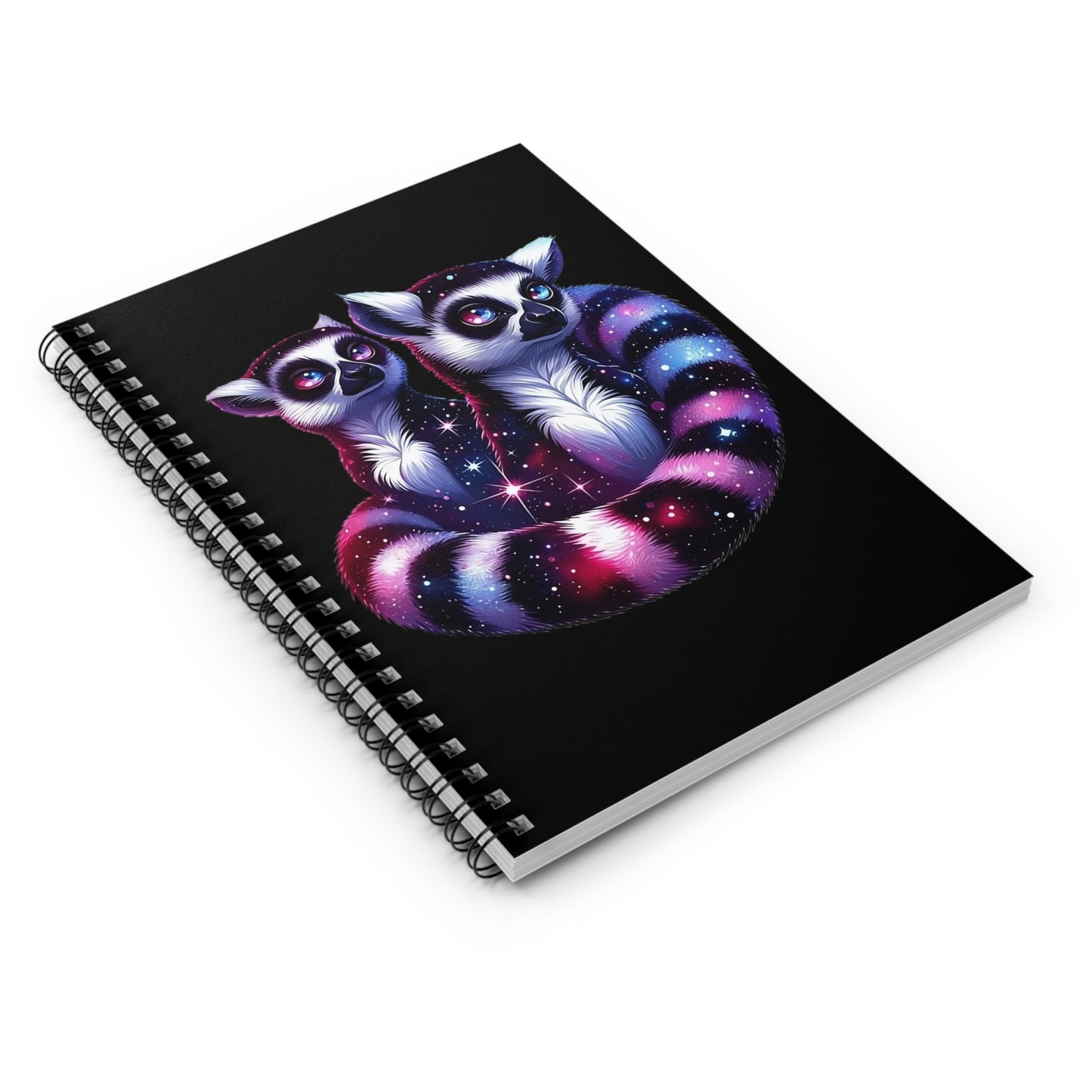 Two Galaxy Lemurs Spiral Notebook - Ruled Line