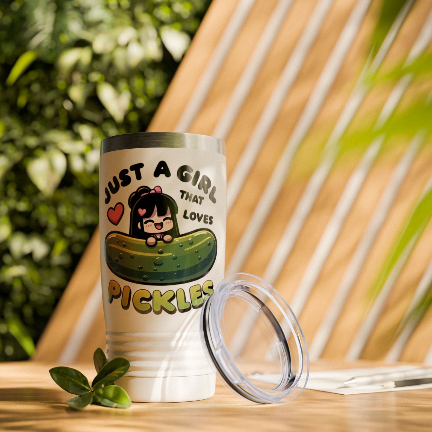 Just A Girl That Loves Pickles Stainless Steel Tumbler 20oz