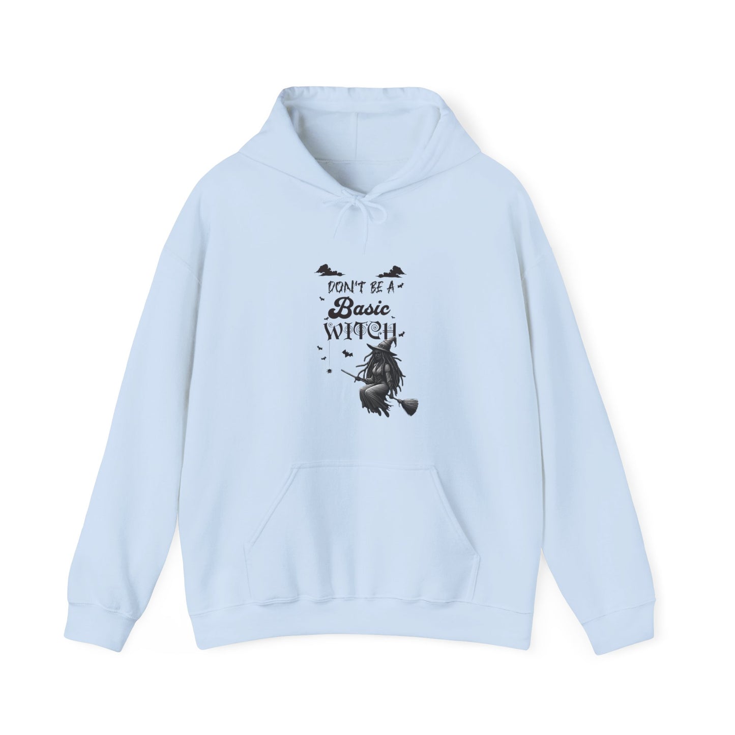 Not Your Basic Flying Witch w/ Wild Locs Hooded Sweatshirt