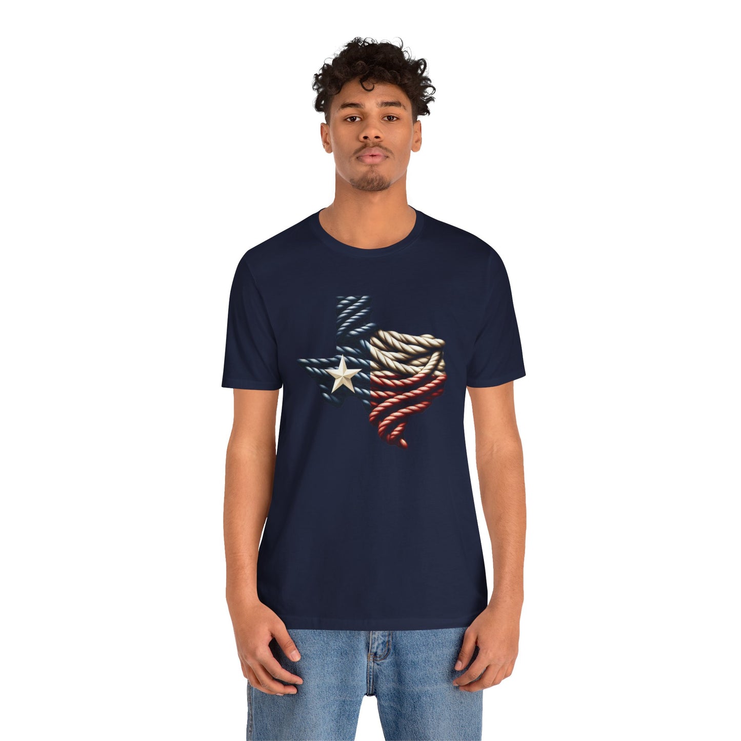 Texas Flag Rope Style Short Sleeve Shirt
