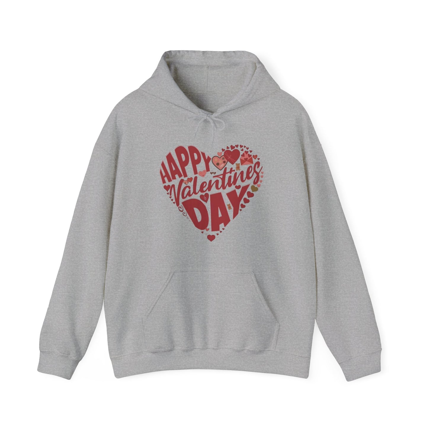 Happy Valentine's Day in a Heart Sweatshirt