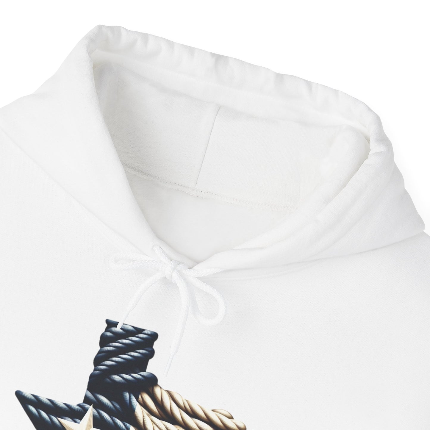 Texas Flag Rope Style Hooded Sweatshirt