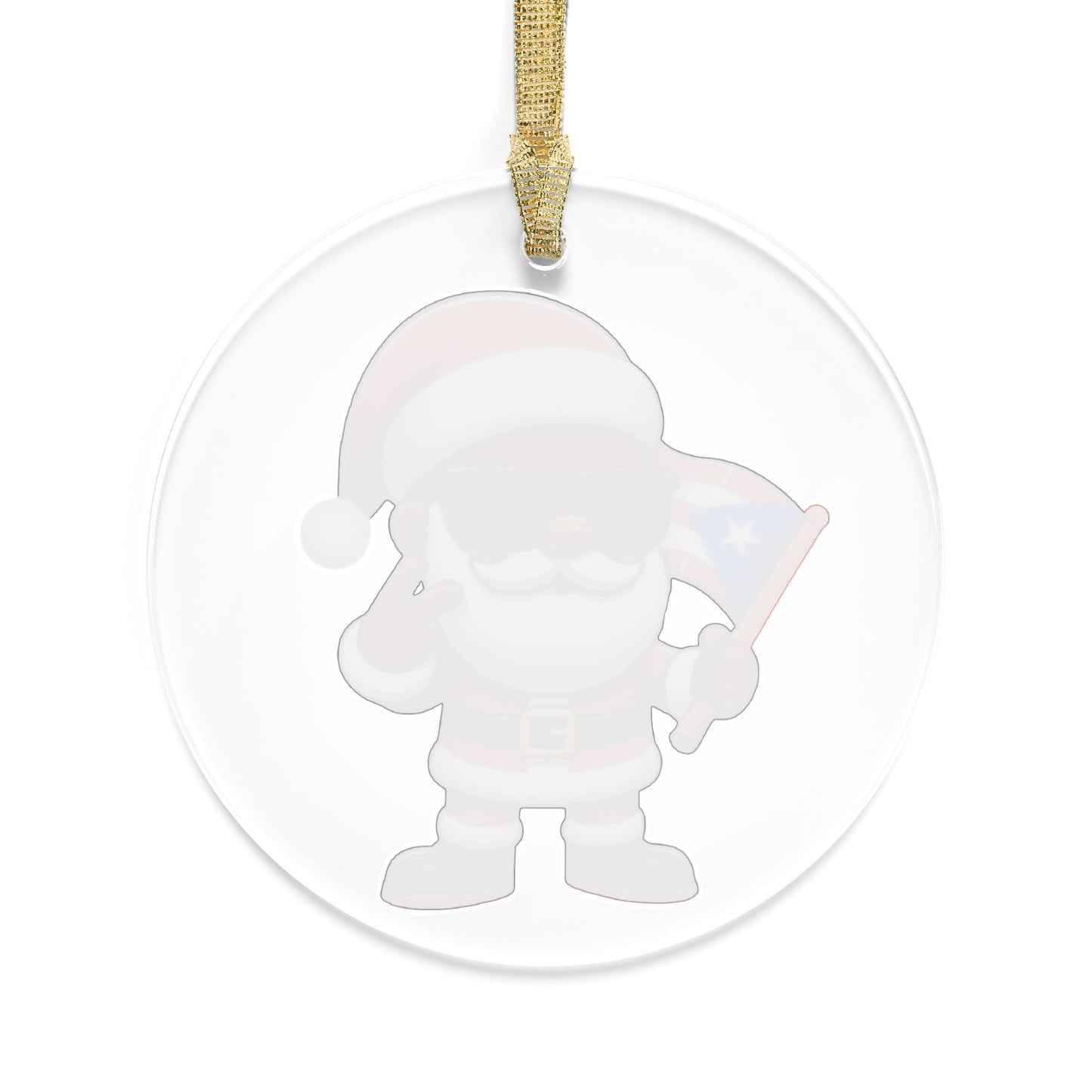 Puerto Rican Santa Acrylic Ornaments