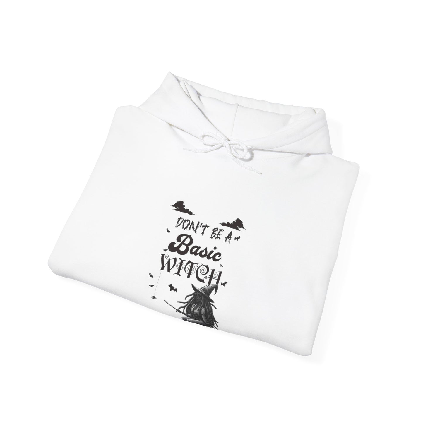 Not Your Basic Flying Witch w/ Wild Locs Hooded Sweatshirt