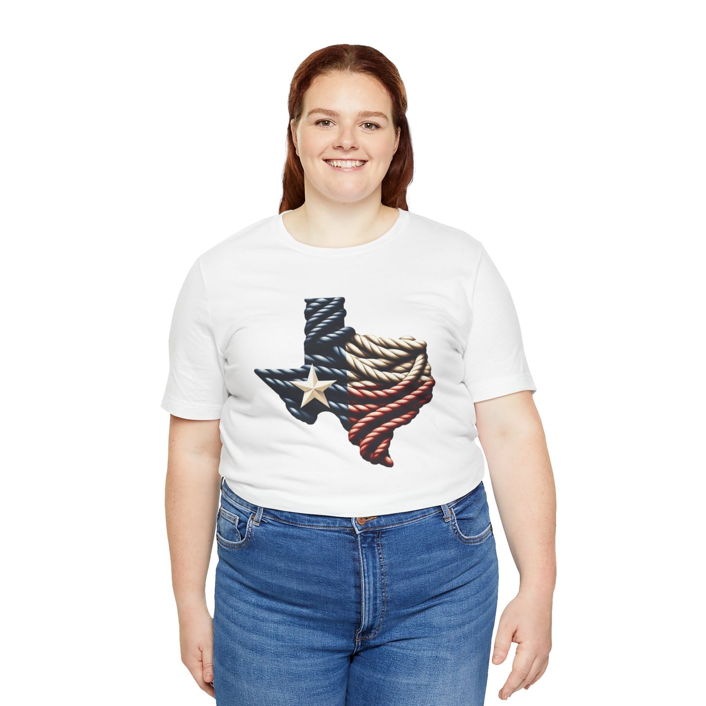 Texas Flag Rope Style Short Sleeve Shirt