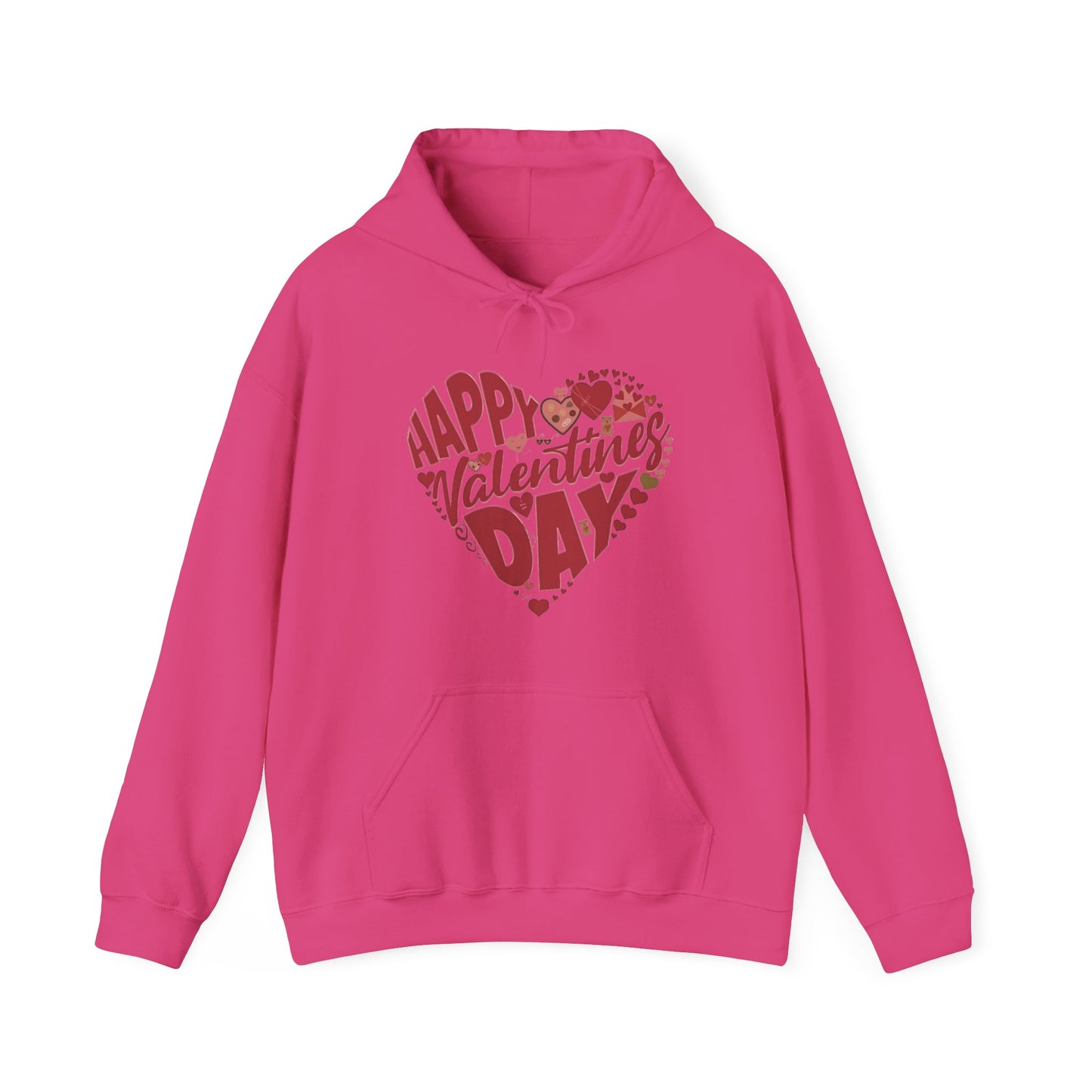 Happy Valentine's Day in a Heart Sweatshirt