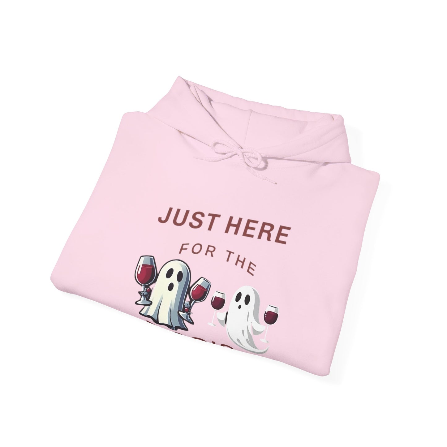 Here For The Boos - Wine Hooded Sweatshirt