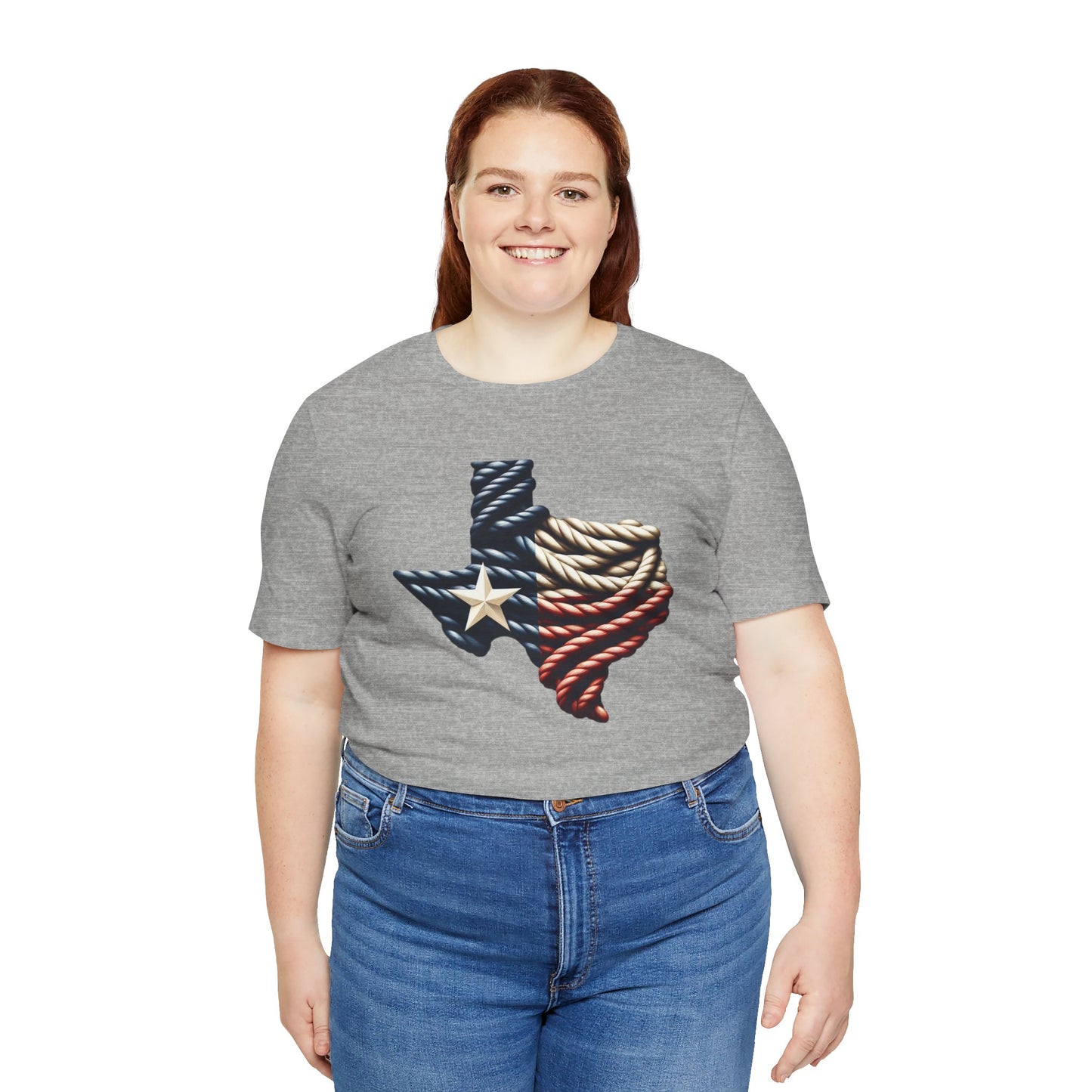 Texas Flag Rope Style Short Sleeve Shirt