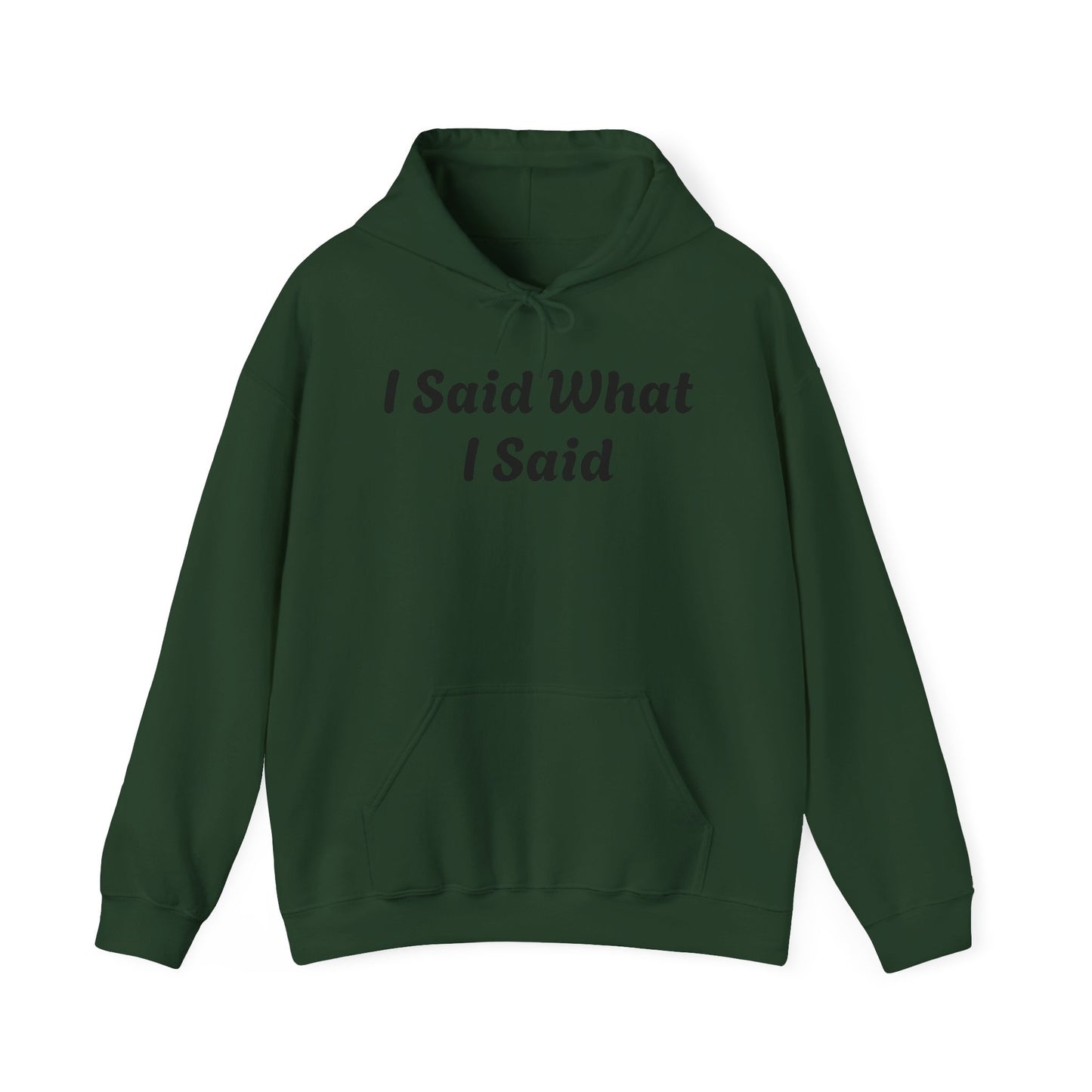 I Said What I Said Hooded Sweatshirt