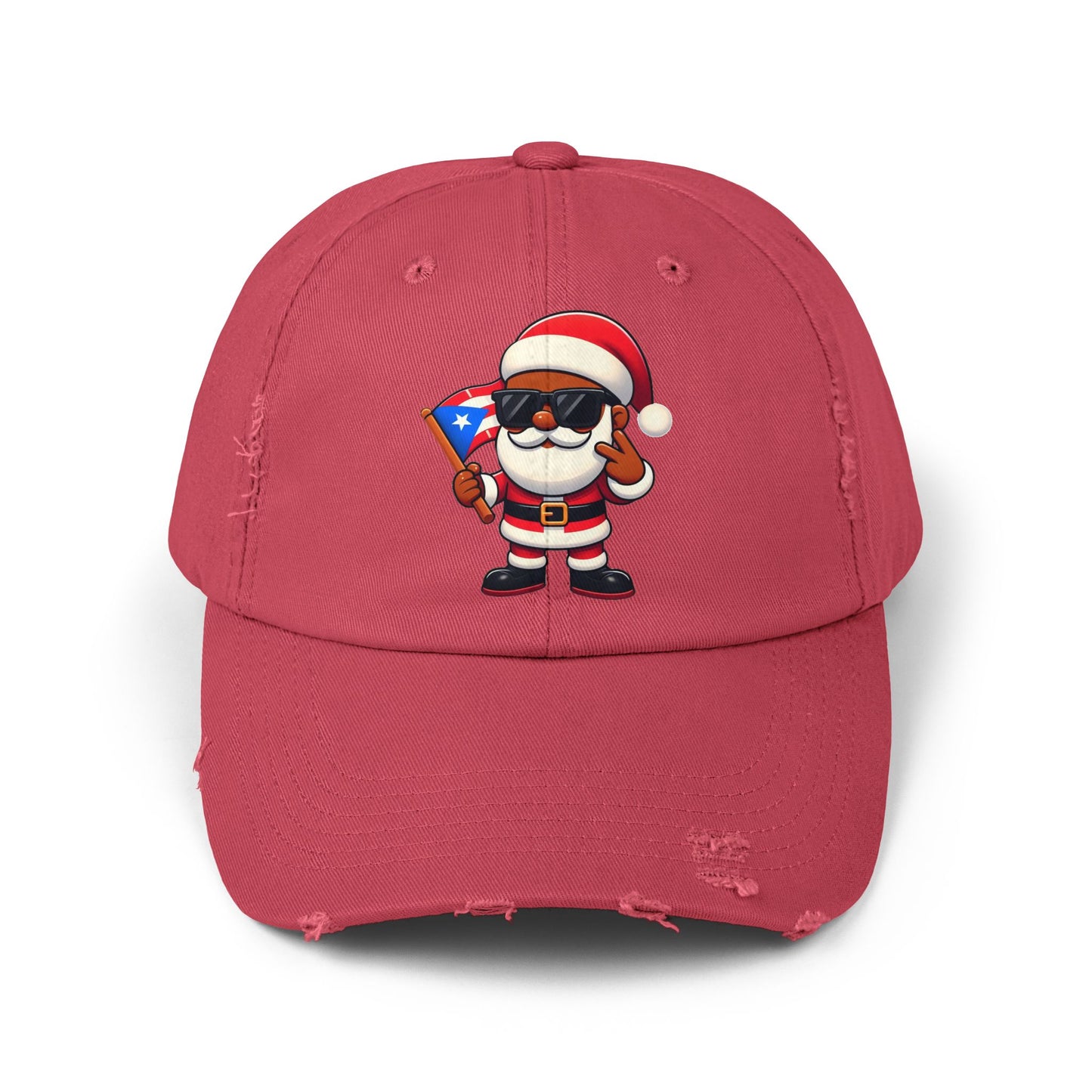 Puerto Rican Santa Distressed Hat