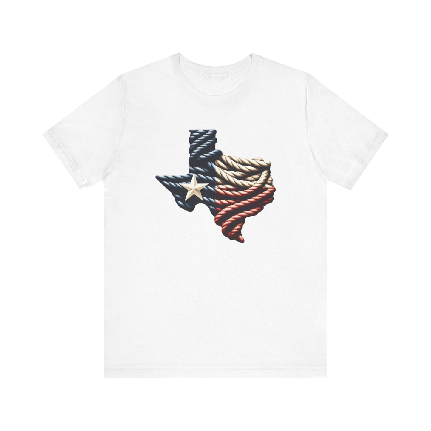 Texas Flag Rope Style Short Sleeve Shirt