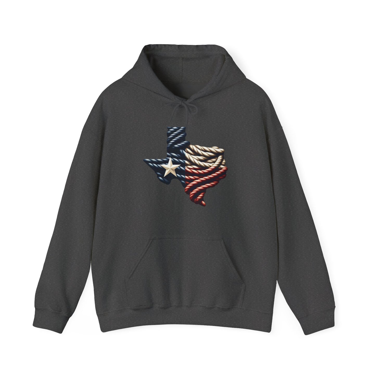 Texas Flag Rope Style Hooded Sweatshirt