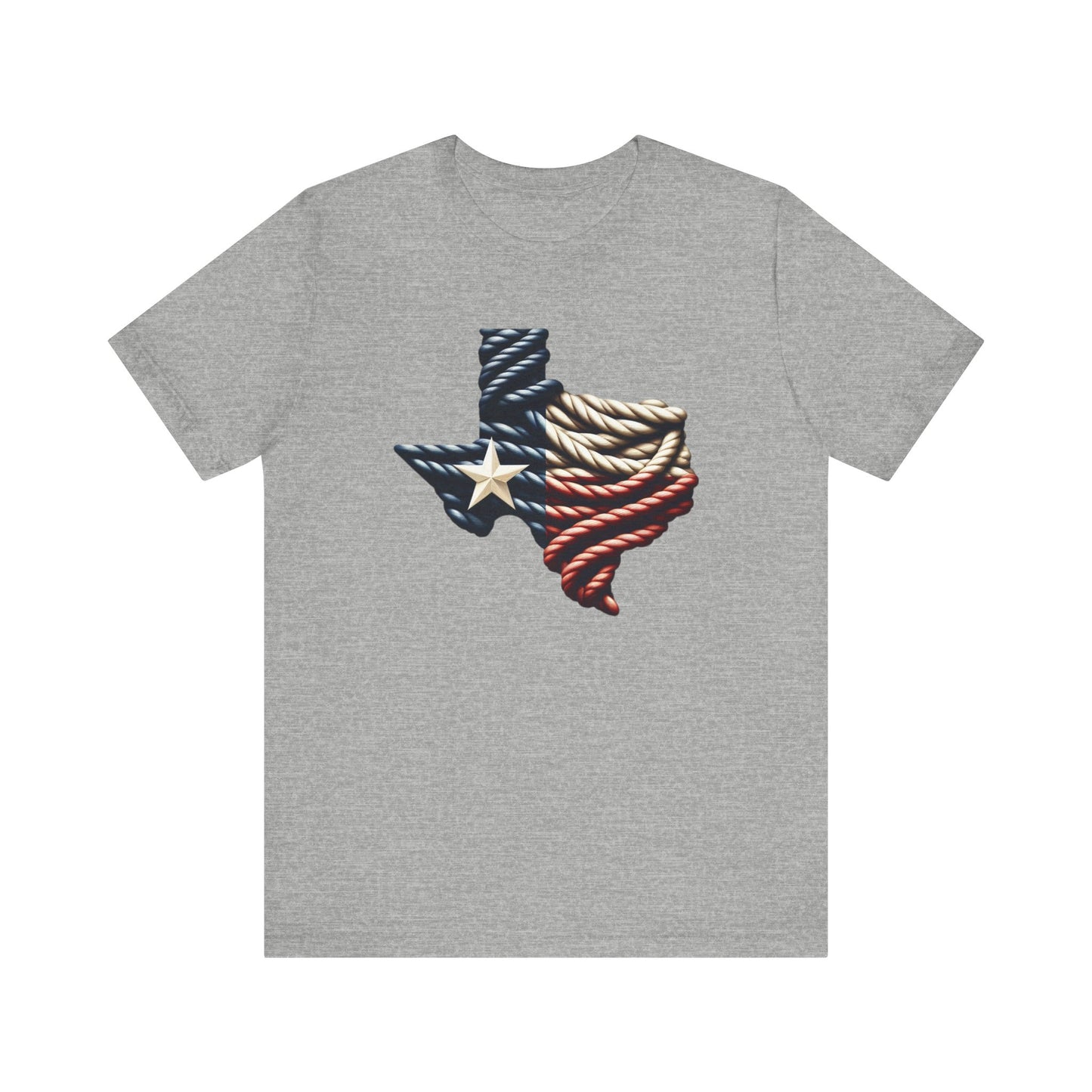 Texas Flag Rope Style Short Sleeve Shirt