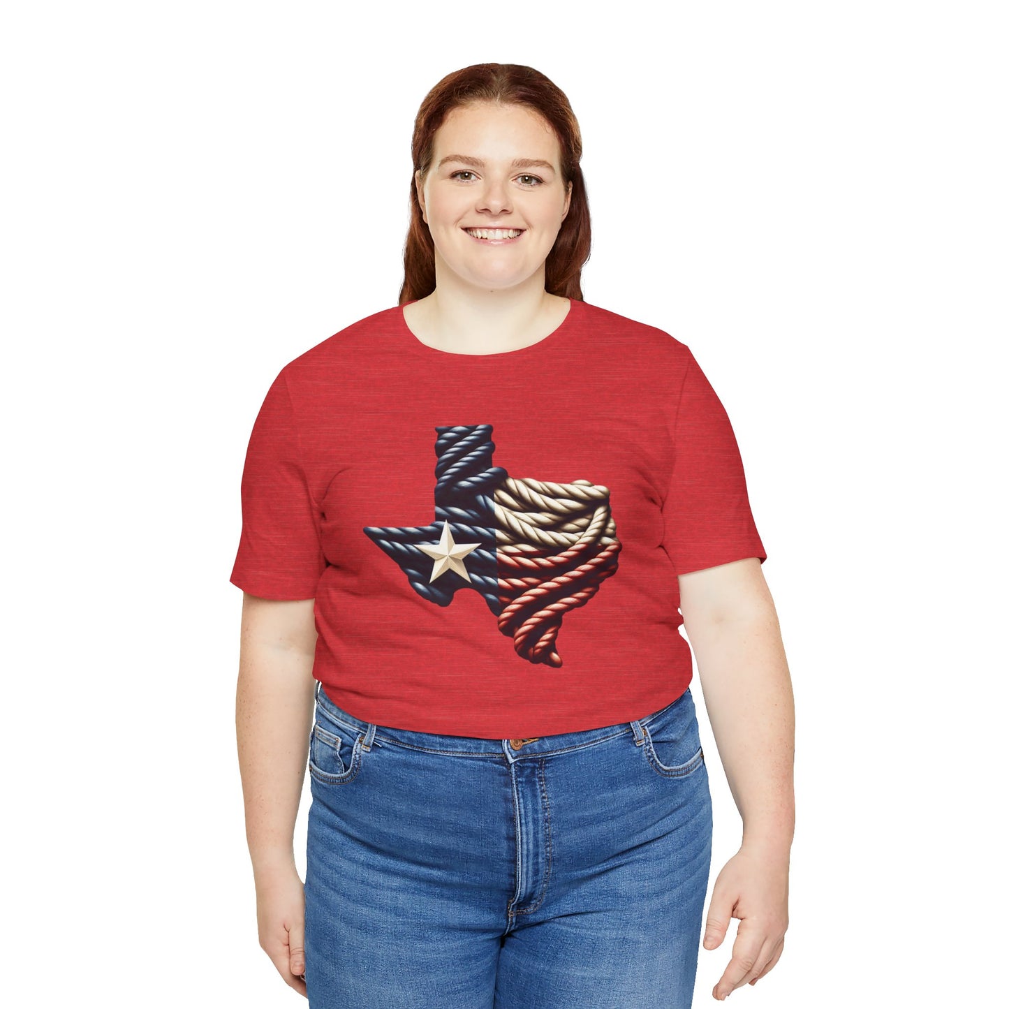 Texas Flag Rope Style Short Sleeve Shirt