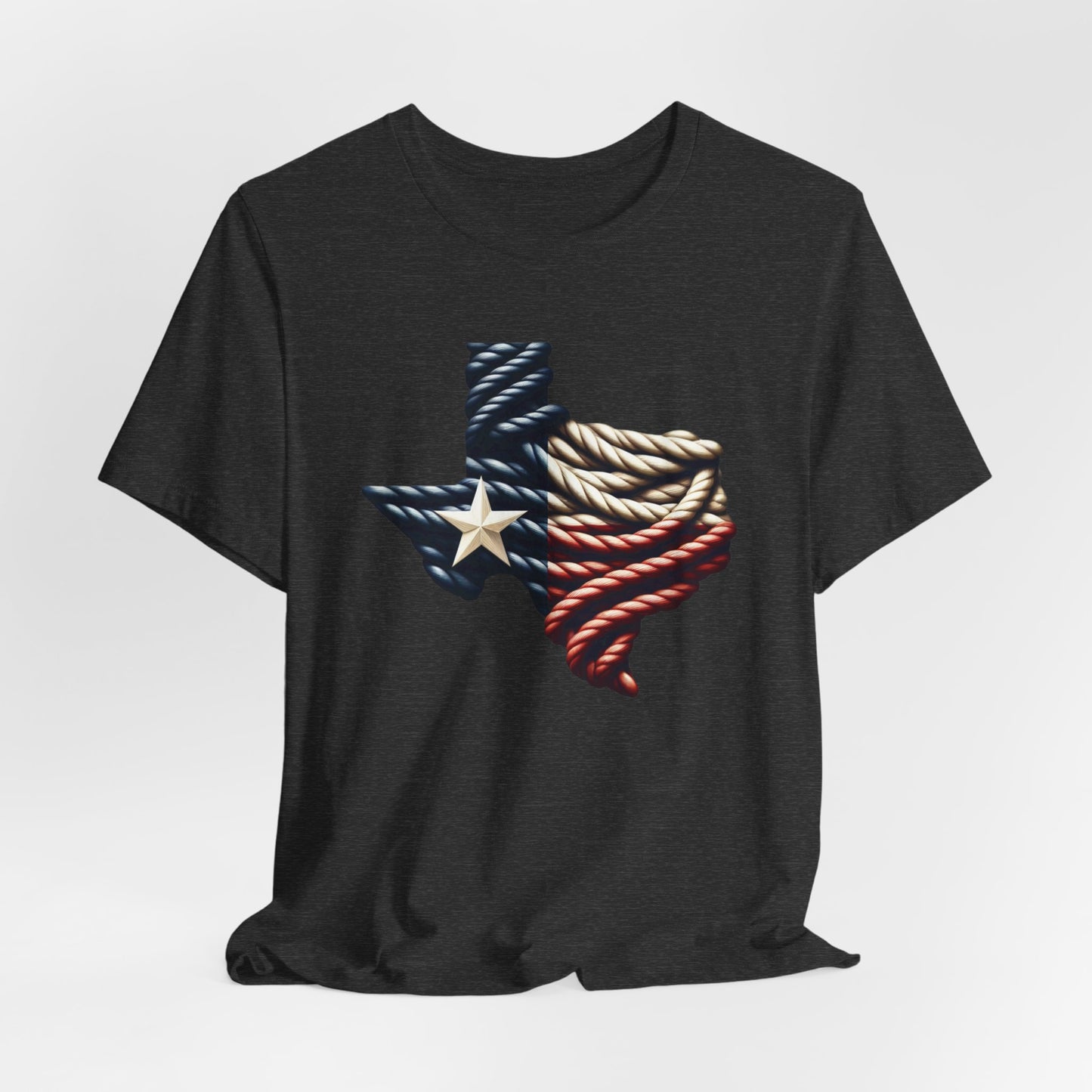 Texas Flag Rope Style Short Sleeve Shirt