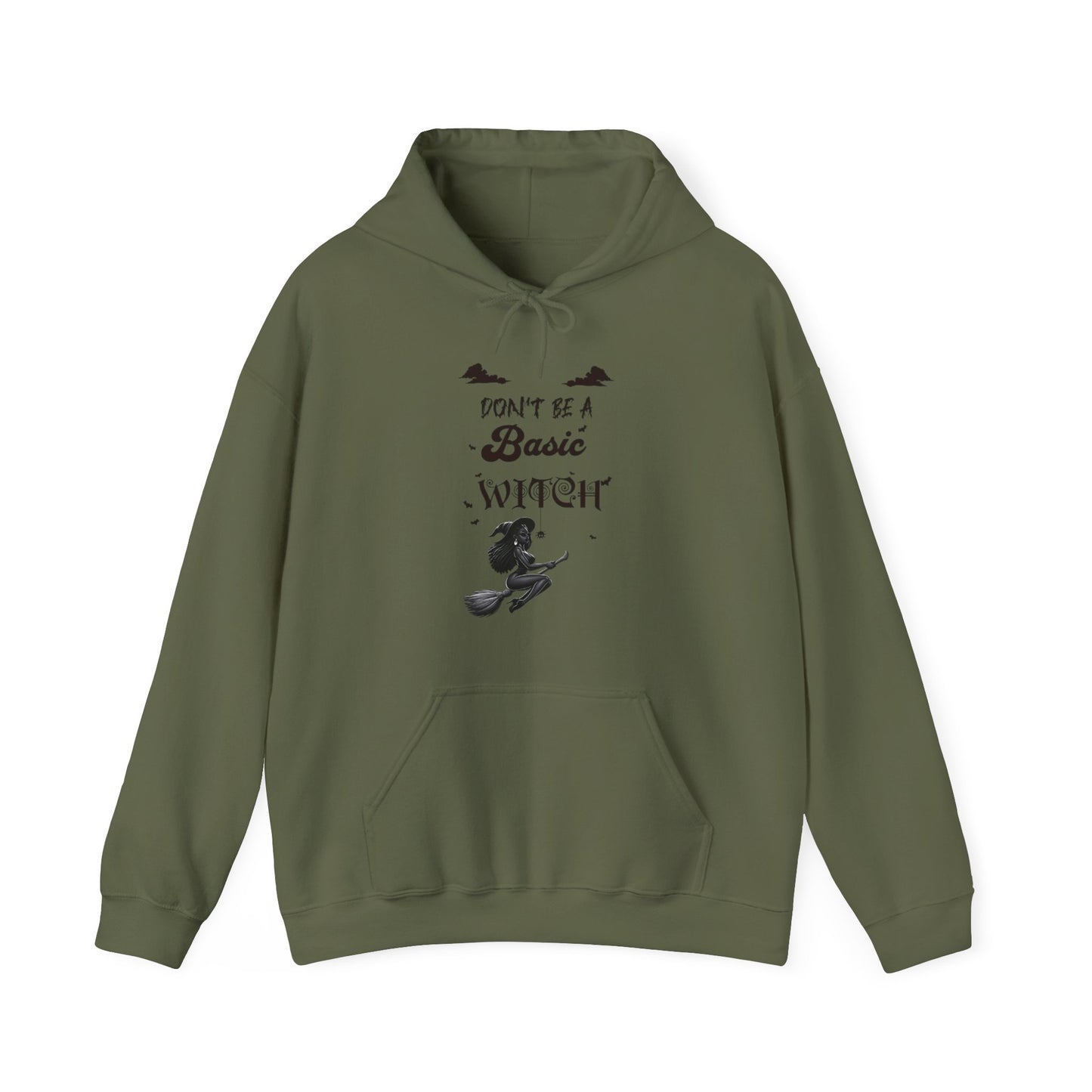 Not Your Basic Flying Witch w/ Tied Up Locs Hooded Sweatshirt