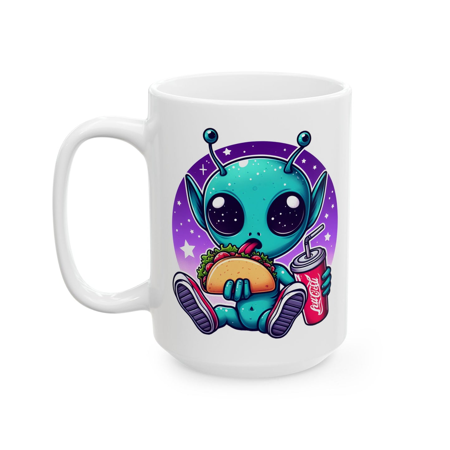 Extraterrestrial Taco Tuesday Ceramic Mug (11oz & 15oz)