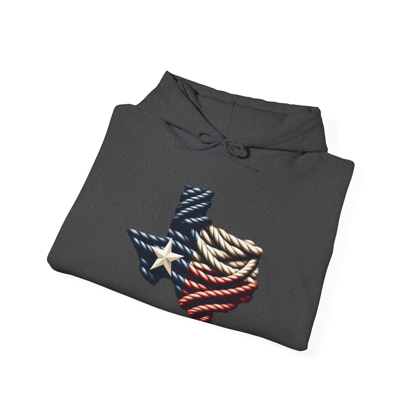 Texas Flag Rope Style Hooded Sweatshirt