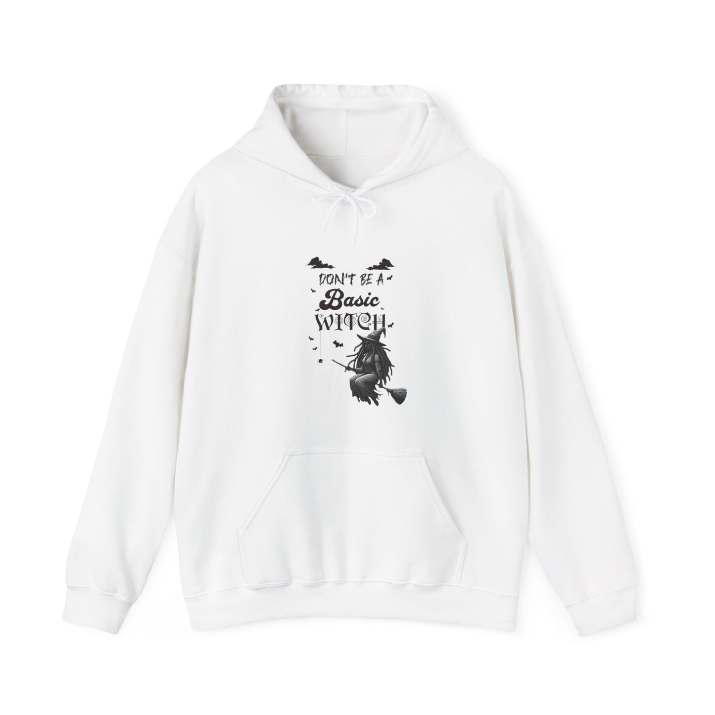Not Your Basic Flying Witch w/ Wild Locs Hooded Sweatshirt