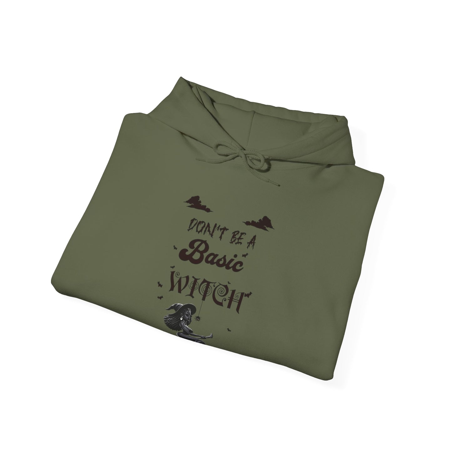 Not Your Basic Flying Witch w/ Tied Up Locs Hooded Sweatshirt