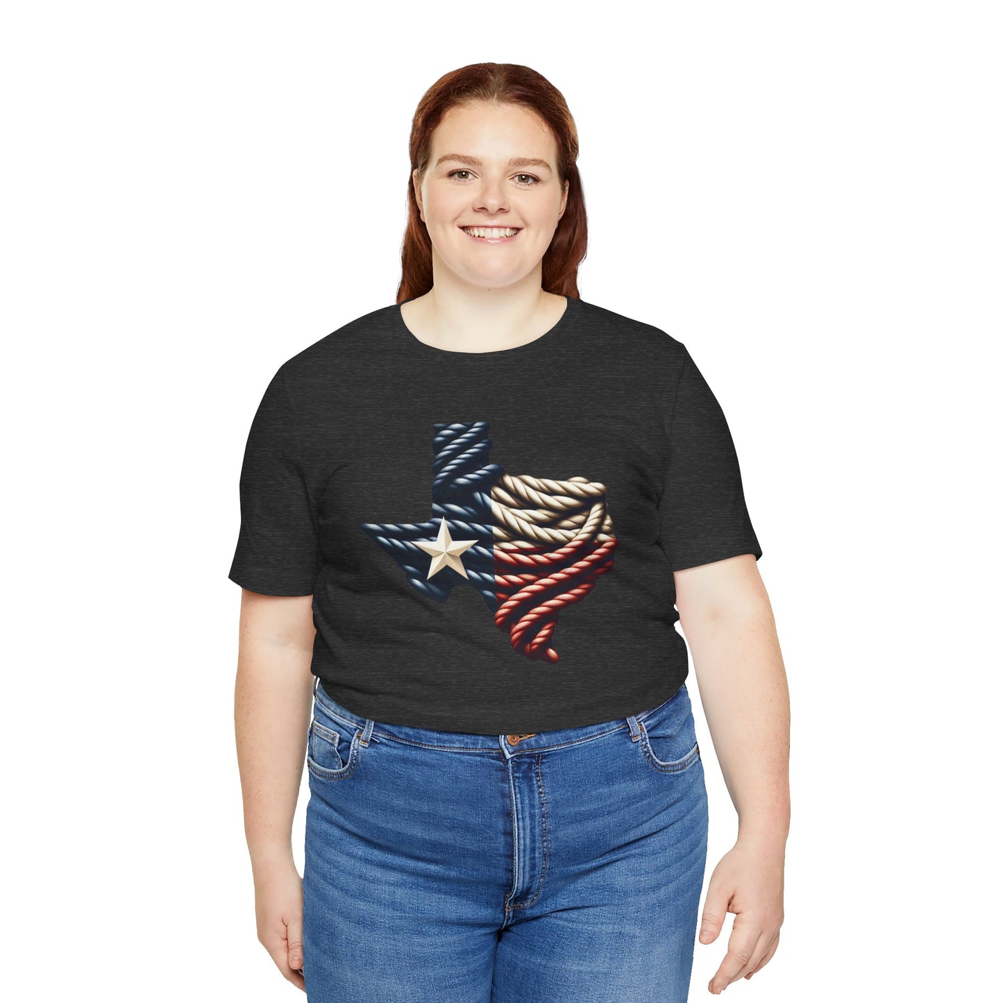 Texas Flag Rope Style Short Sleeve Shirt