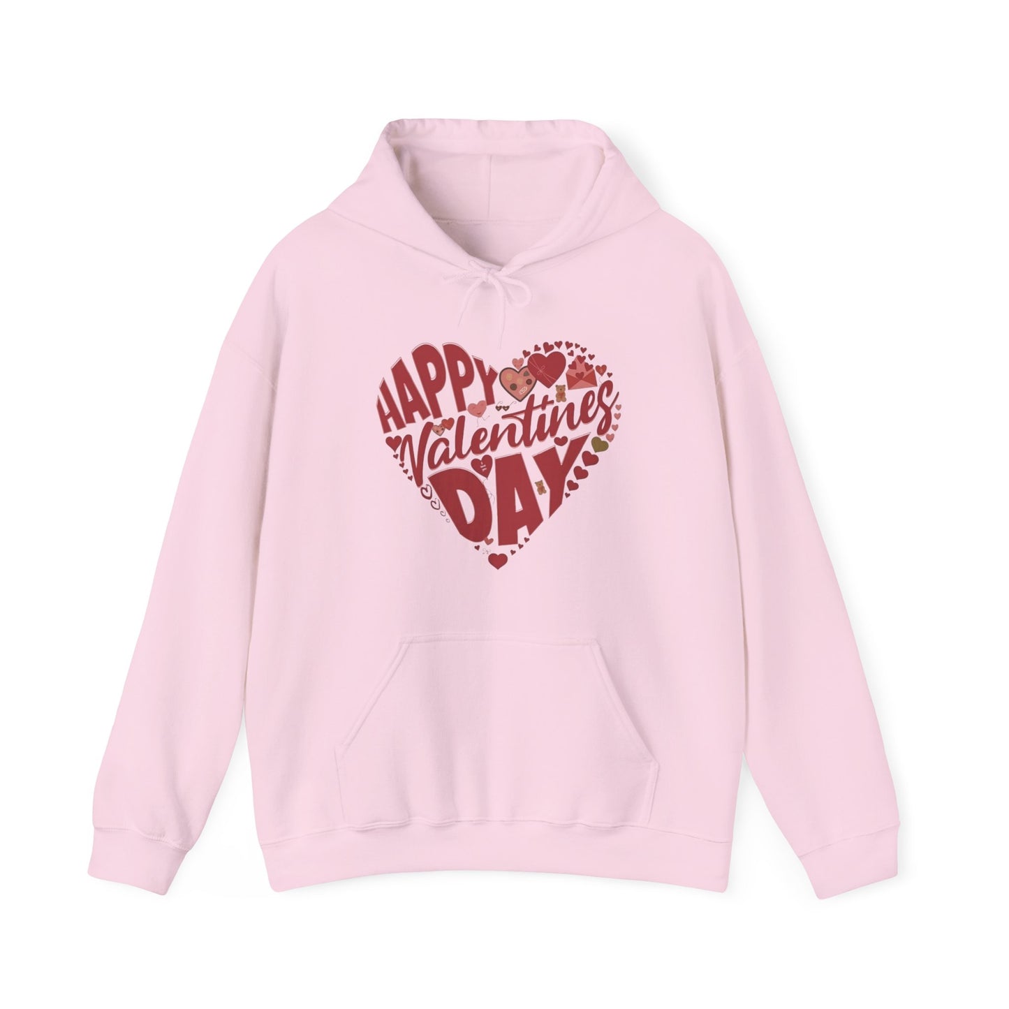 Happy Valentine's Day in a Heart Sweatshirt