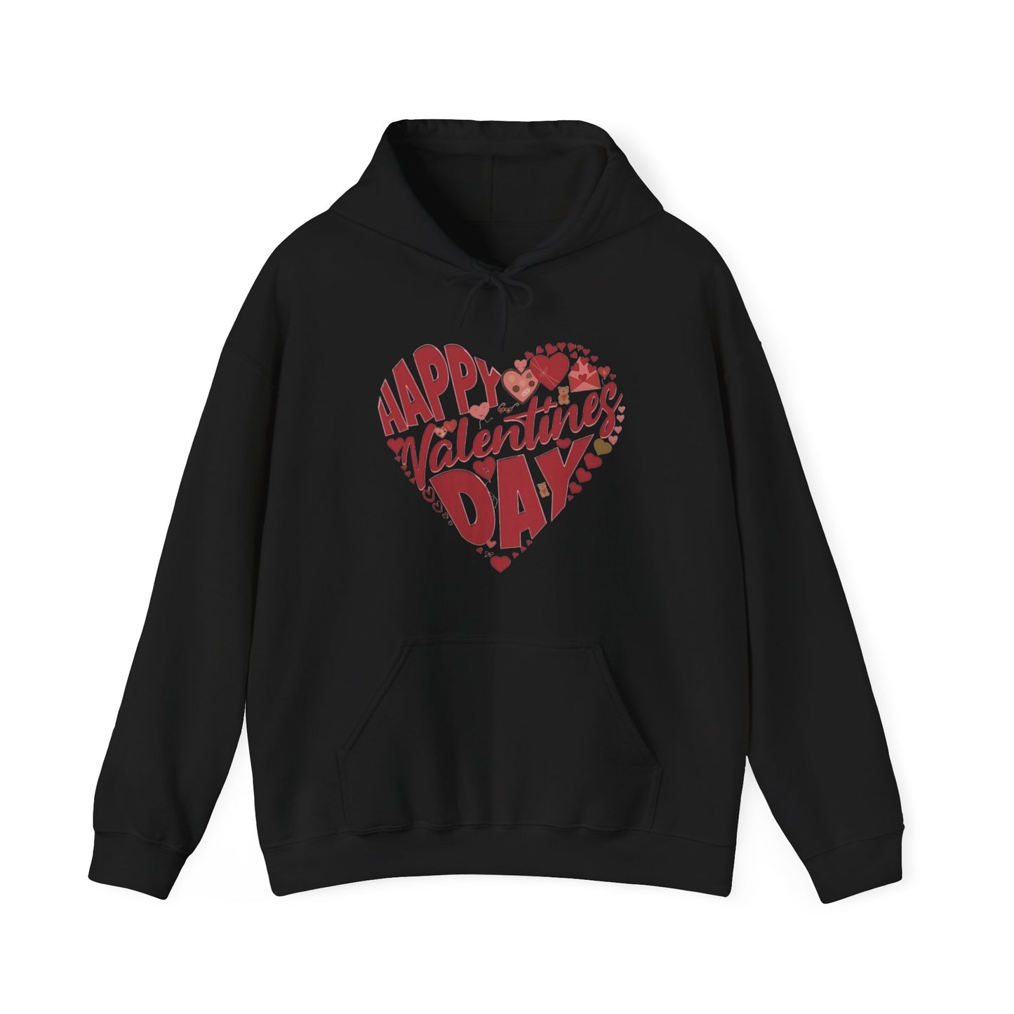 Happy Valentine's Day in a Heart Sweatshirt