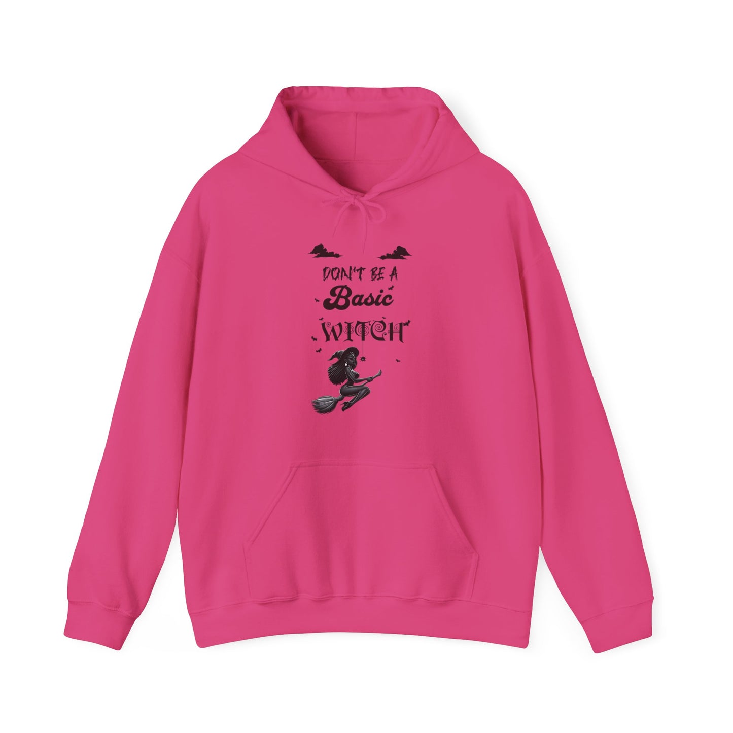 Not Your Basic Flying Witch w/ Tied Up Locs Hooded Sweatshirt