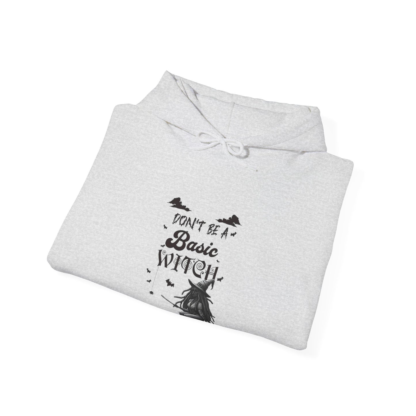 Not Your Basic Flying Witch w/ Wild Locs Hooded Sweatshirt