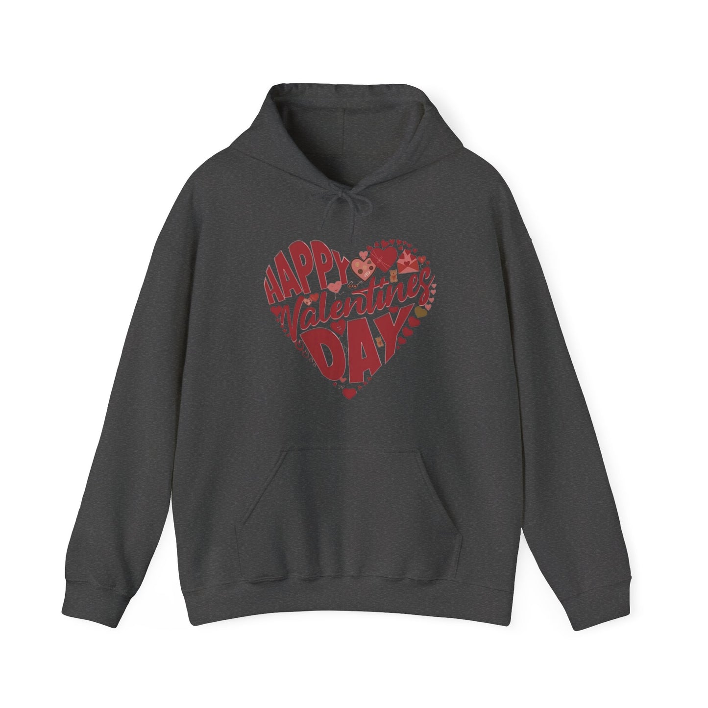 Happy Valentine's Day in a Heart Sweatshirt