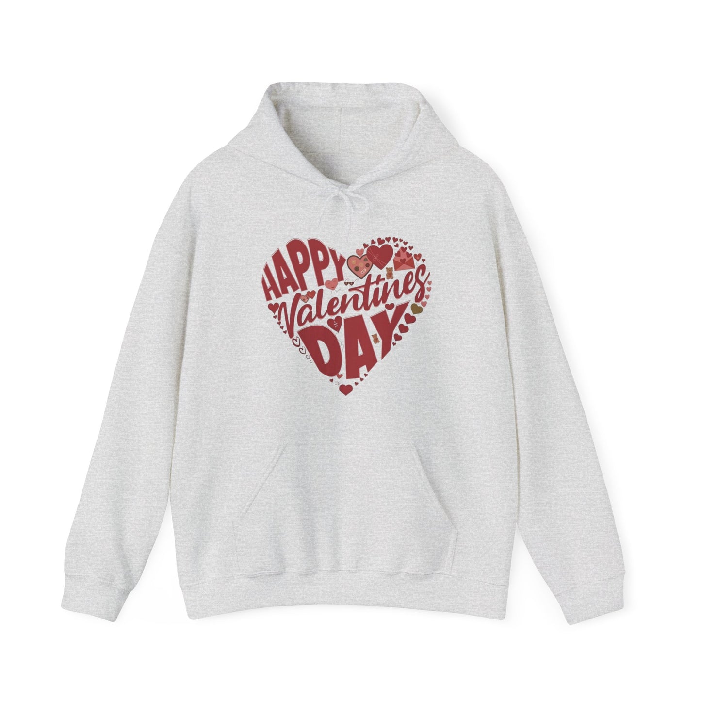Happy Valentine's Day in a Heart Sweatshirt