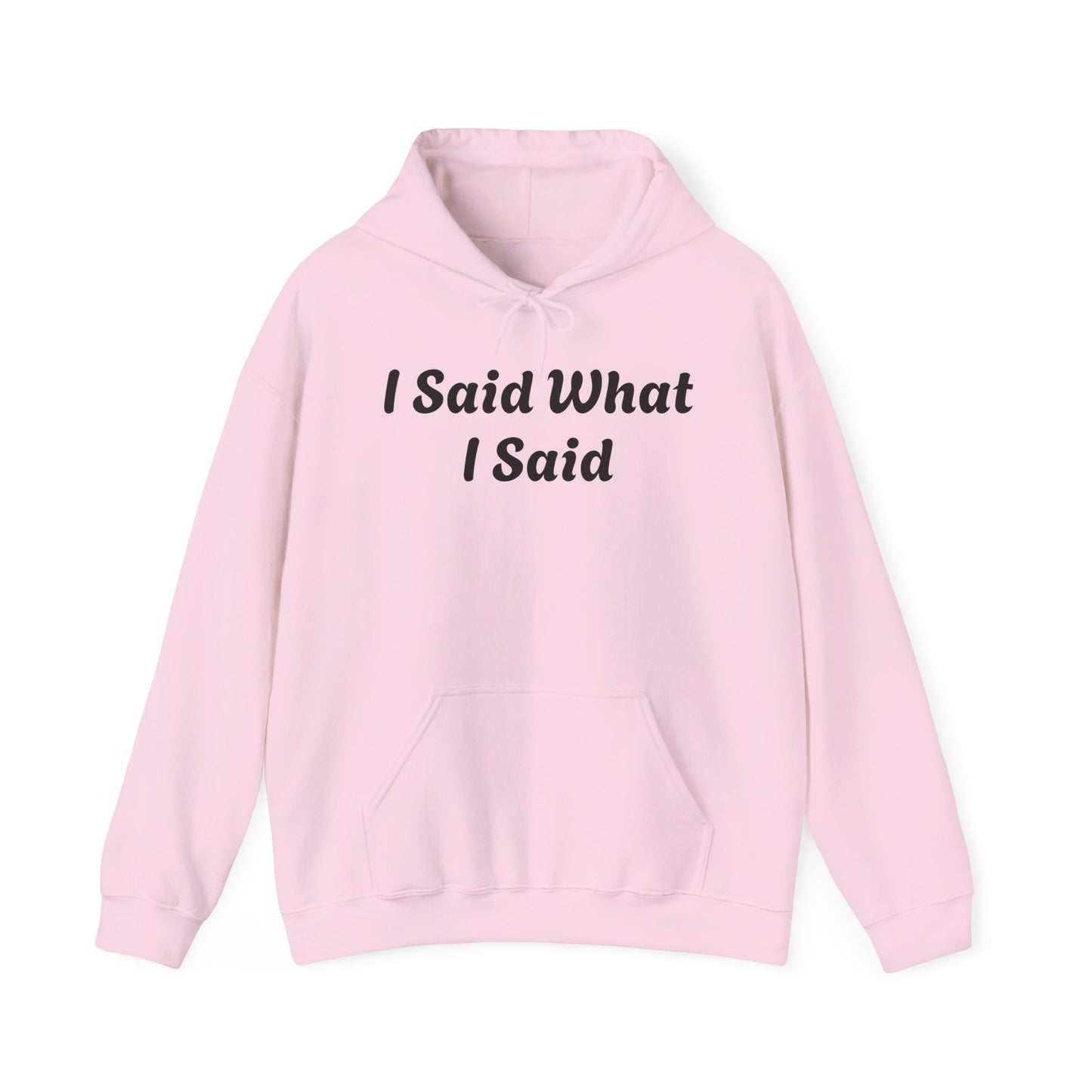 I Said What I Said Hooded Sweatshirt