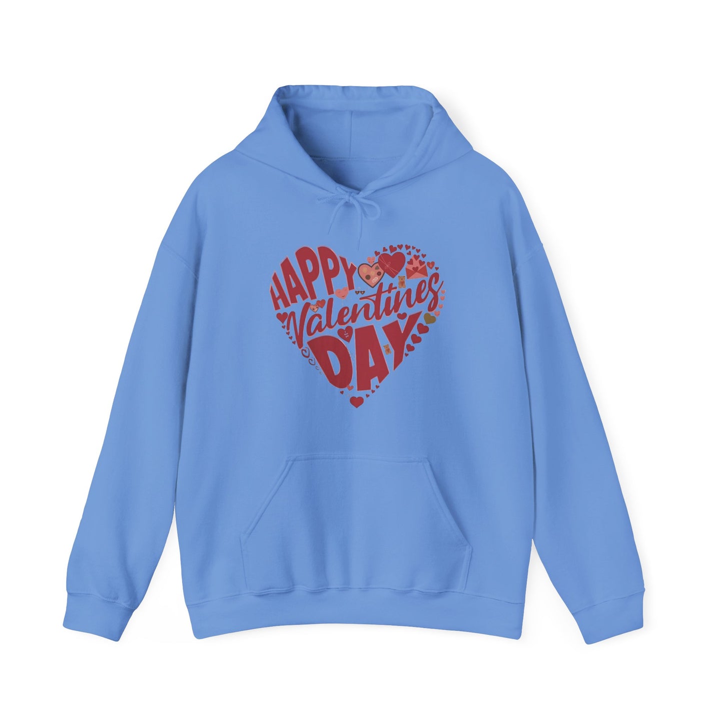 Happy Valentine's Day in a Heart Sweatshirt