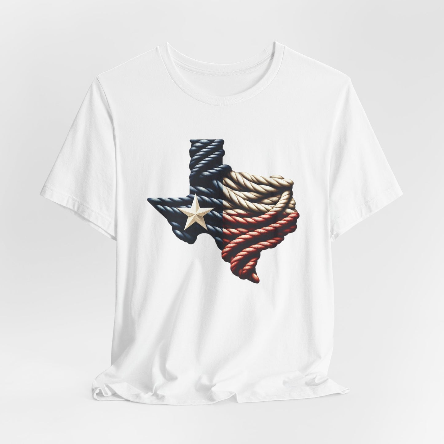 Texas Flag Rope Style Short Sleeve Shirt
