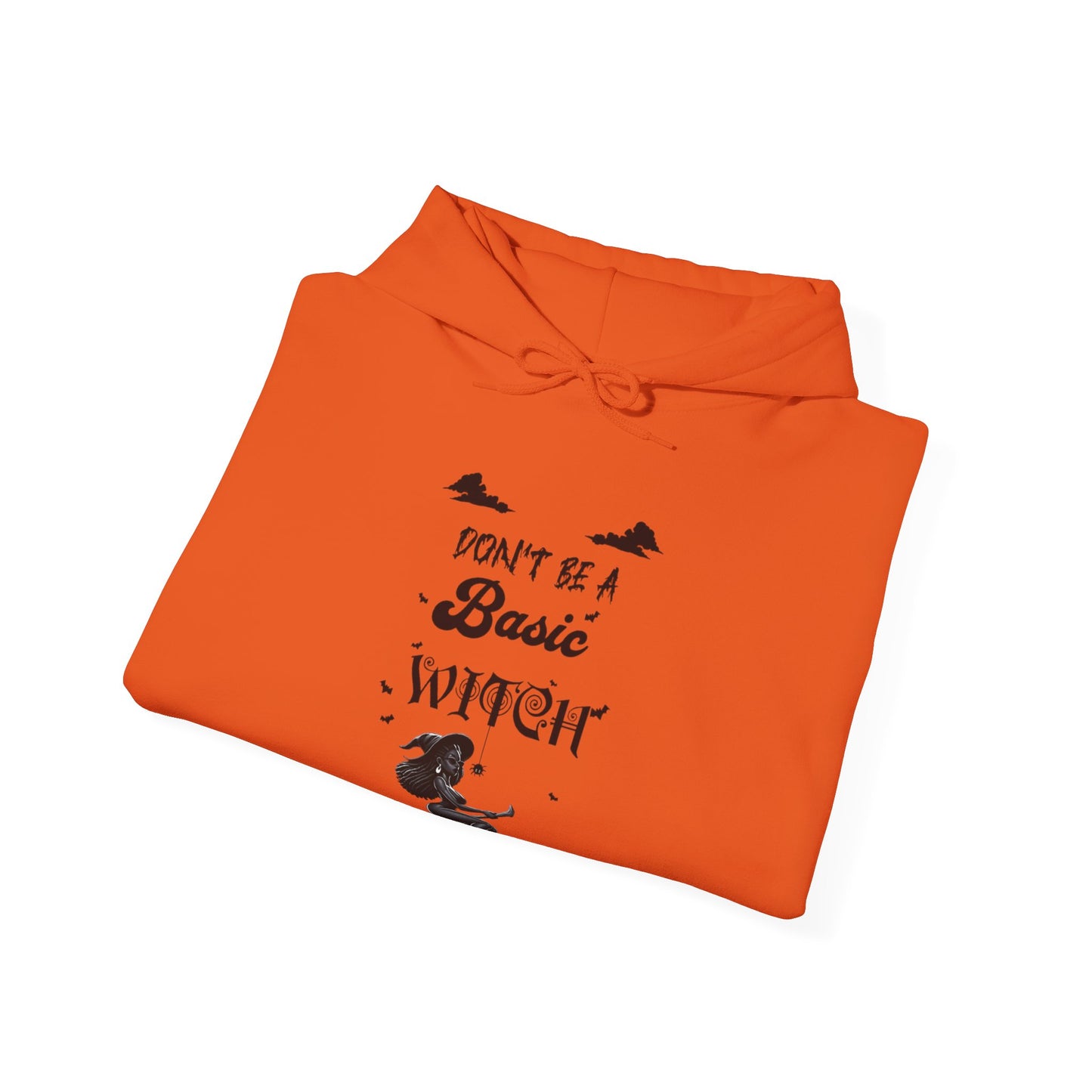 Not Your Basic Flying Witch w/ Tied Up Locs Hooded Sweatshirt