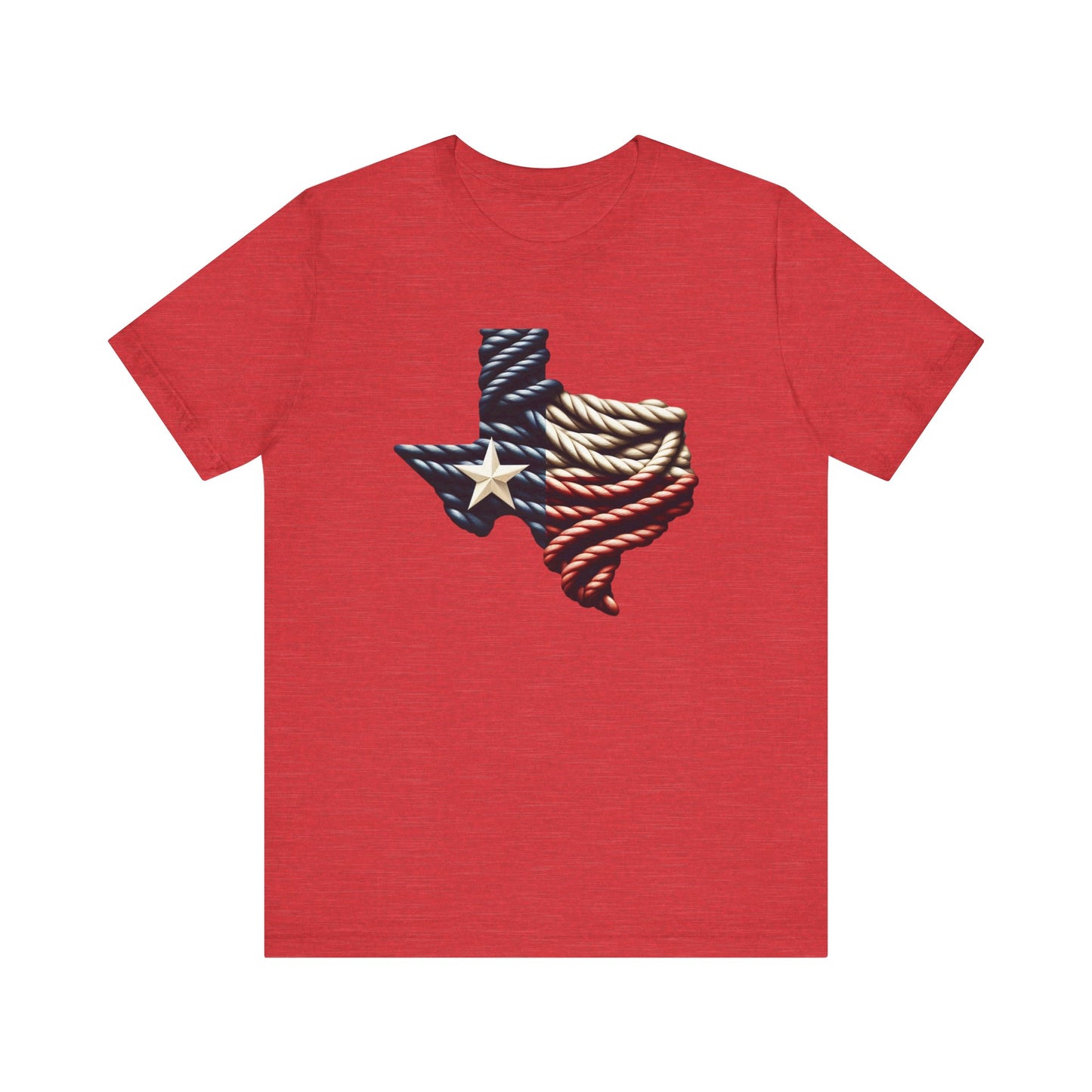 Texas Flag Rope Style Short Sleeve Shirt