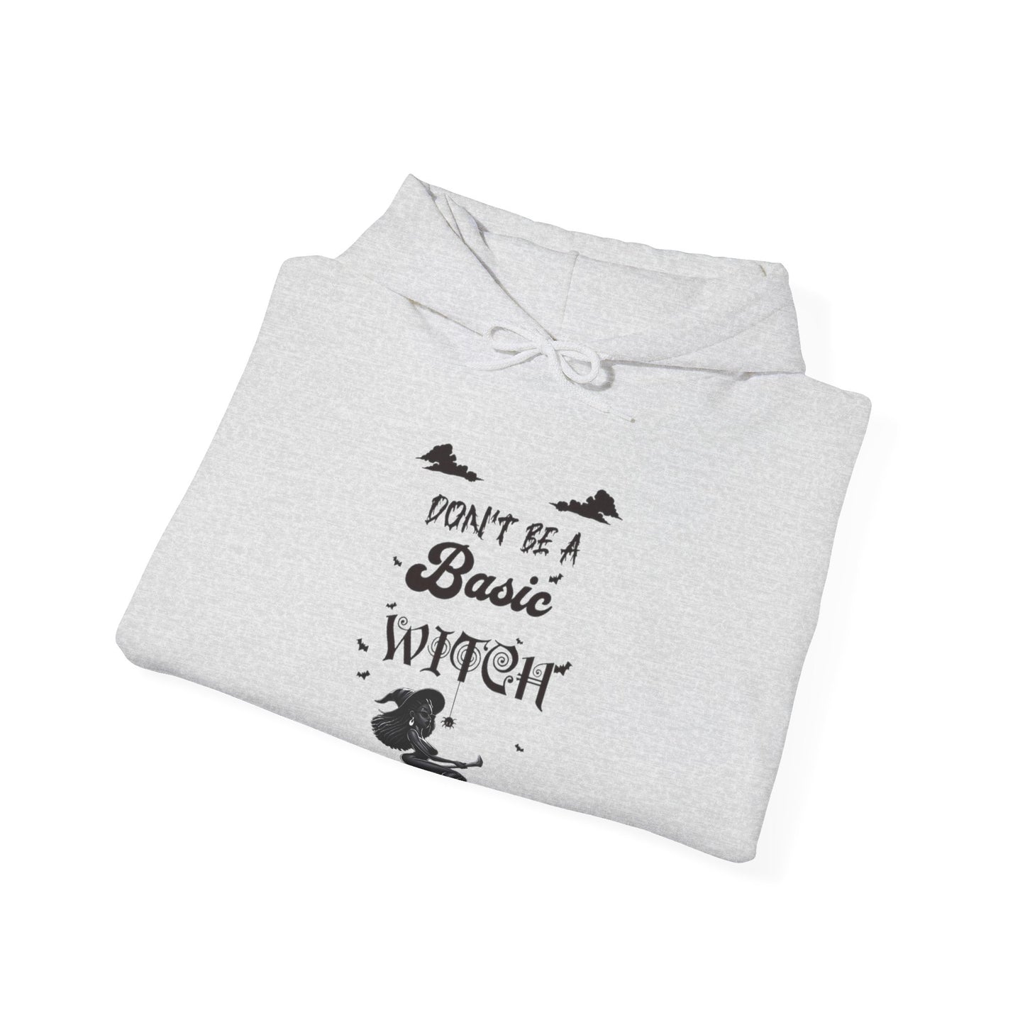 Not Your Basic Flying Witch w/ Tied Up Locs Hooded Sweatshirt