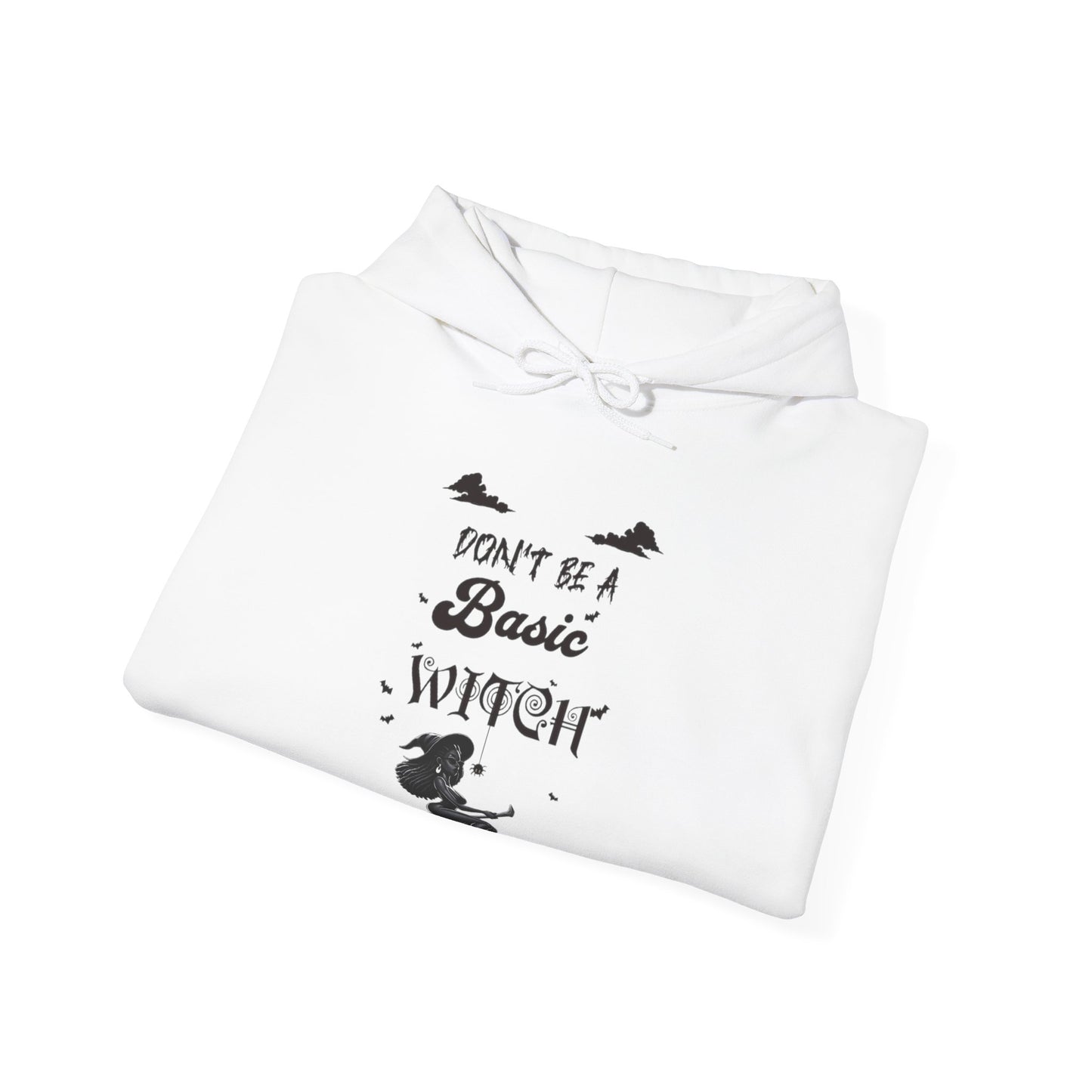 Not Your Basic Flying Witch w/ Tied Up Locs Hooded Sweatshirt
