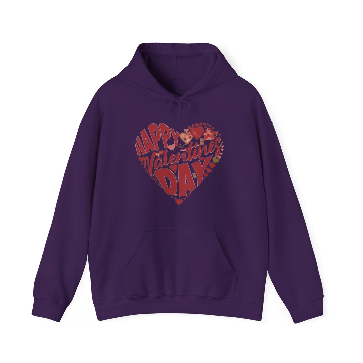 Happy Valentine's Day in a Heart Sweatshirt