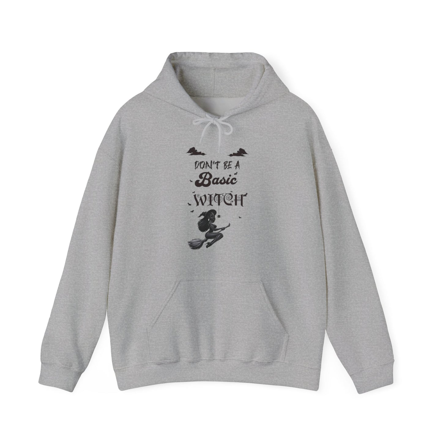 Not Your Basic Flying Witch w/ Tied Up Locs Hooded Sweatshirt