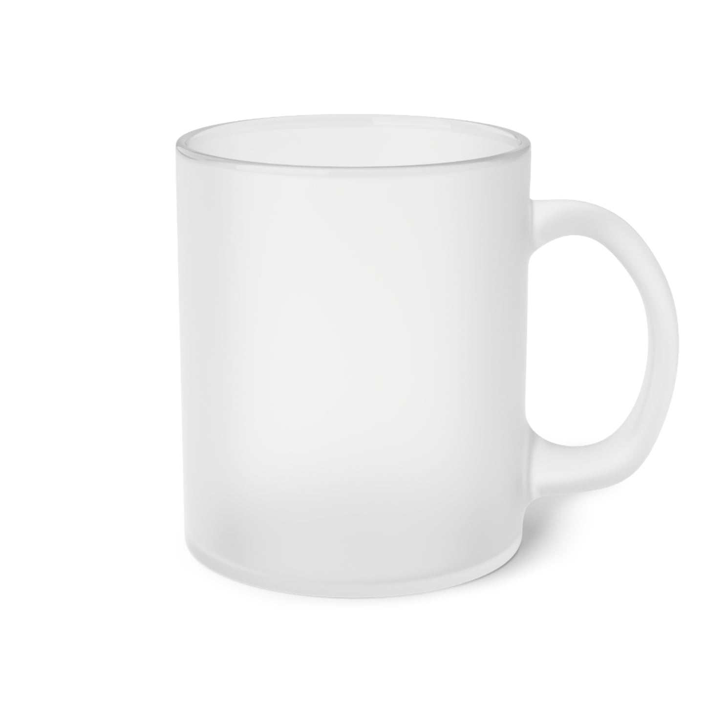 Gingerbread Bow Frosted Glass Mug 11oz