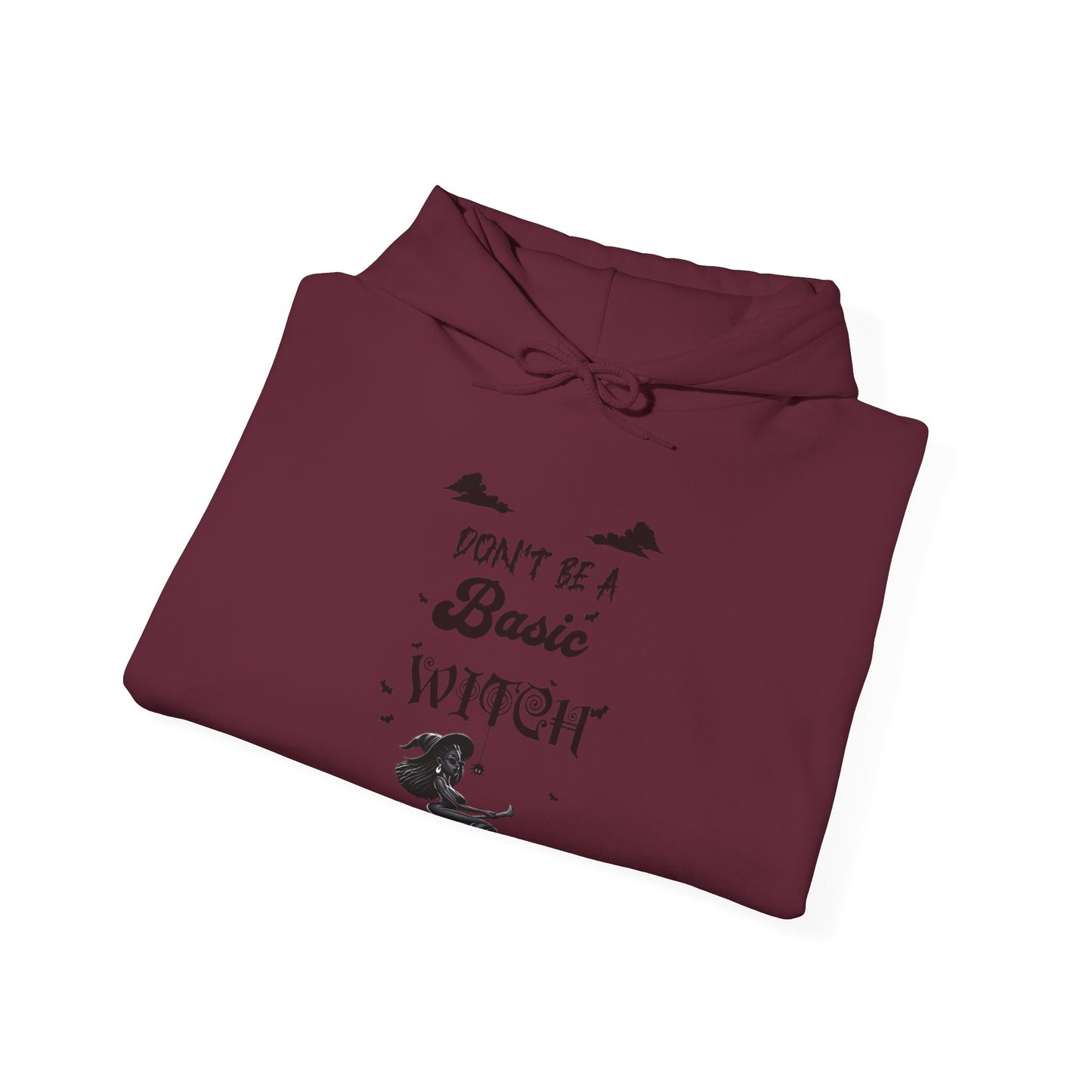 Not Your Basic Flying Witch w/ Tied Up Locs Hooded Sweatshirt
