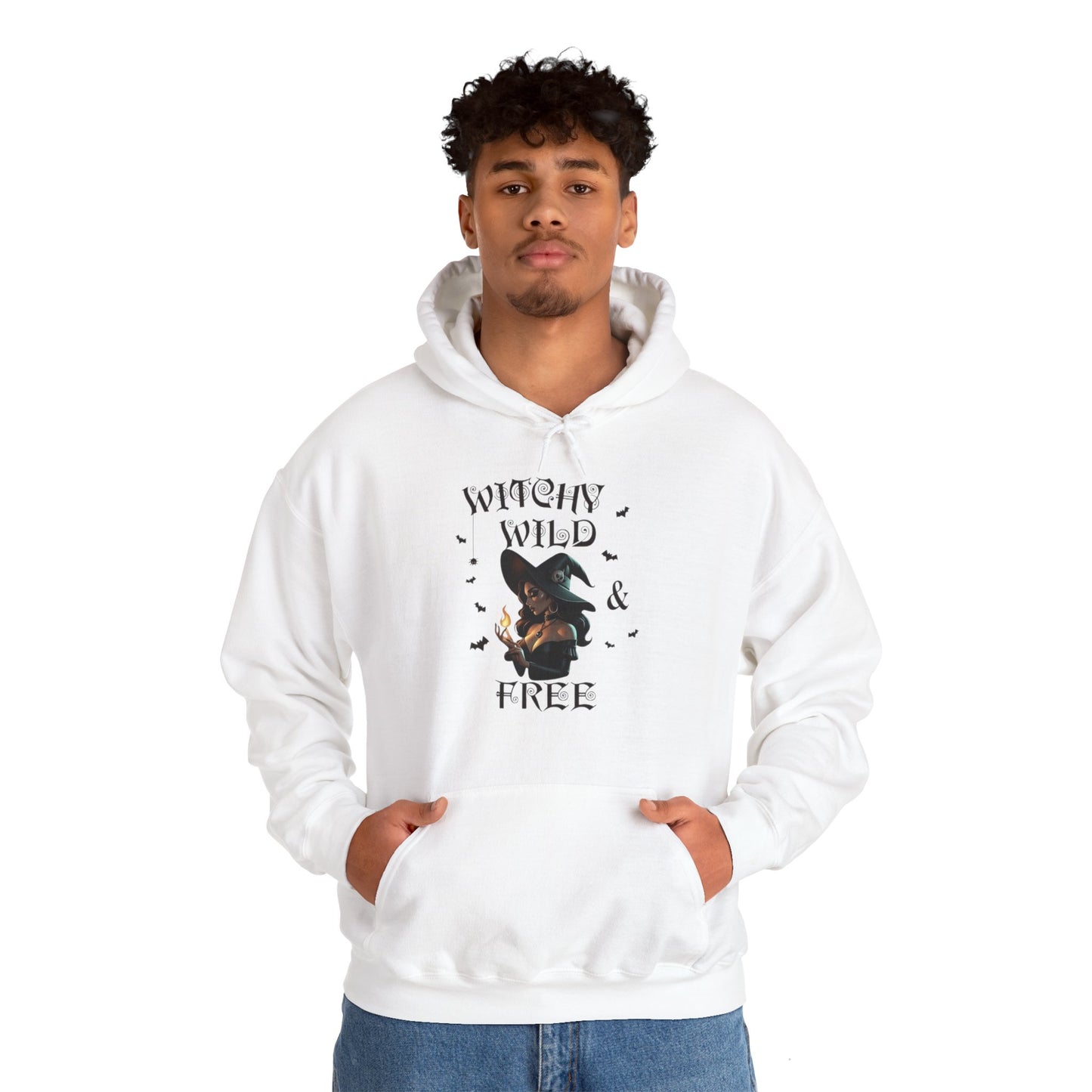 Witchy Wild & Free w/ Flame Hooded Sweatshirt