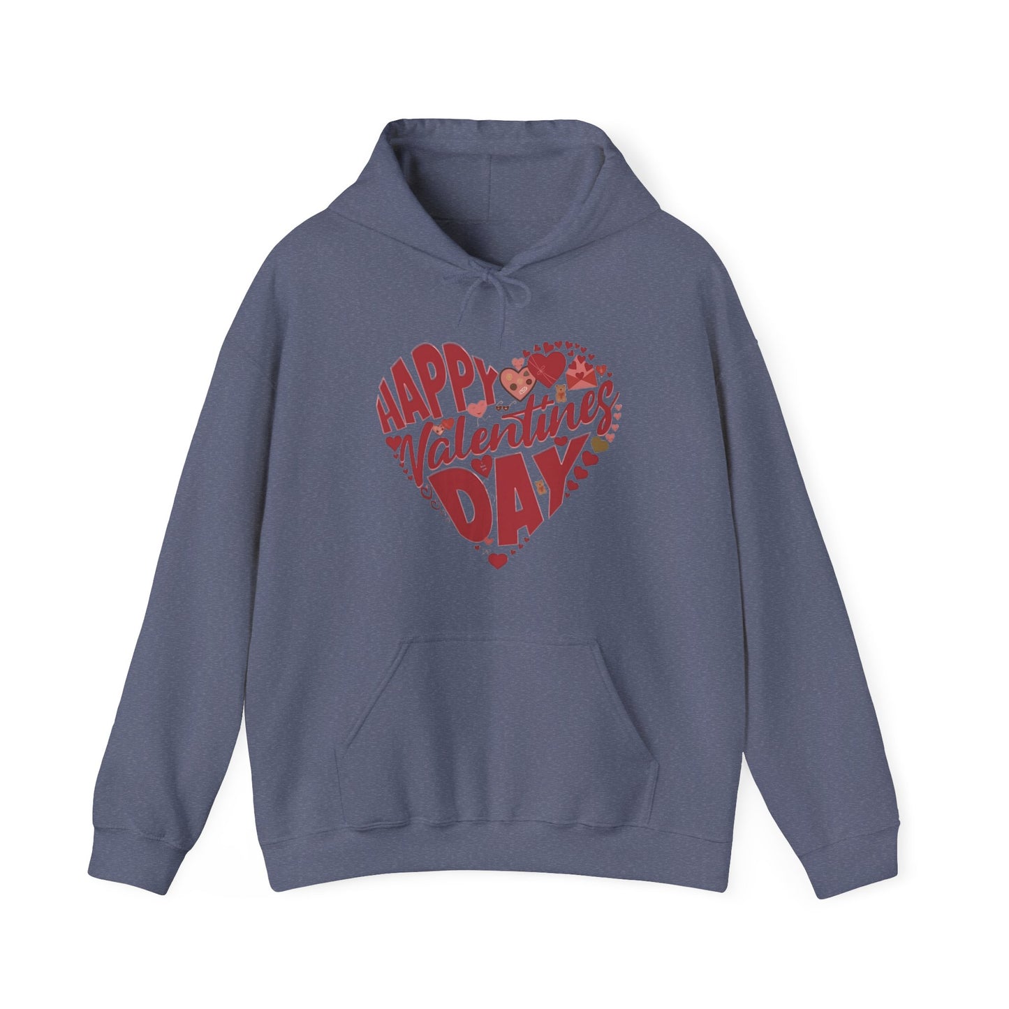 Happy Valentine's Day in a Heart Sweatshirt